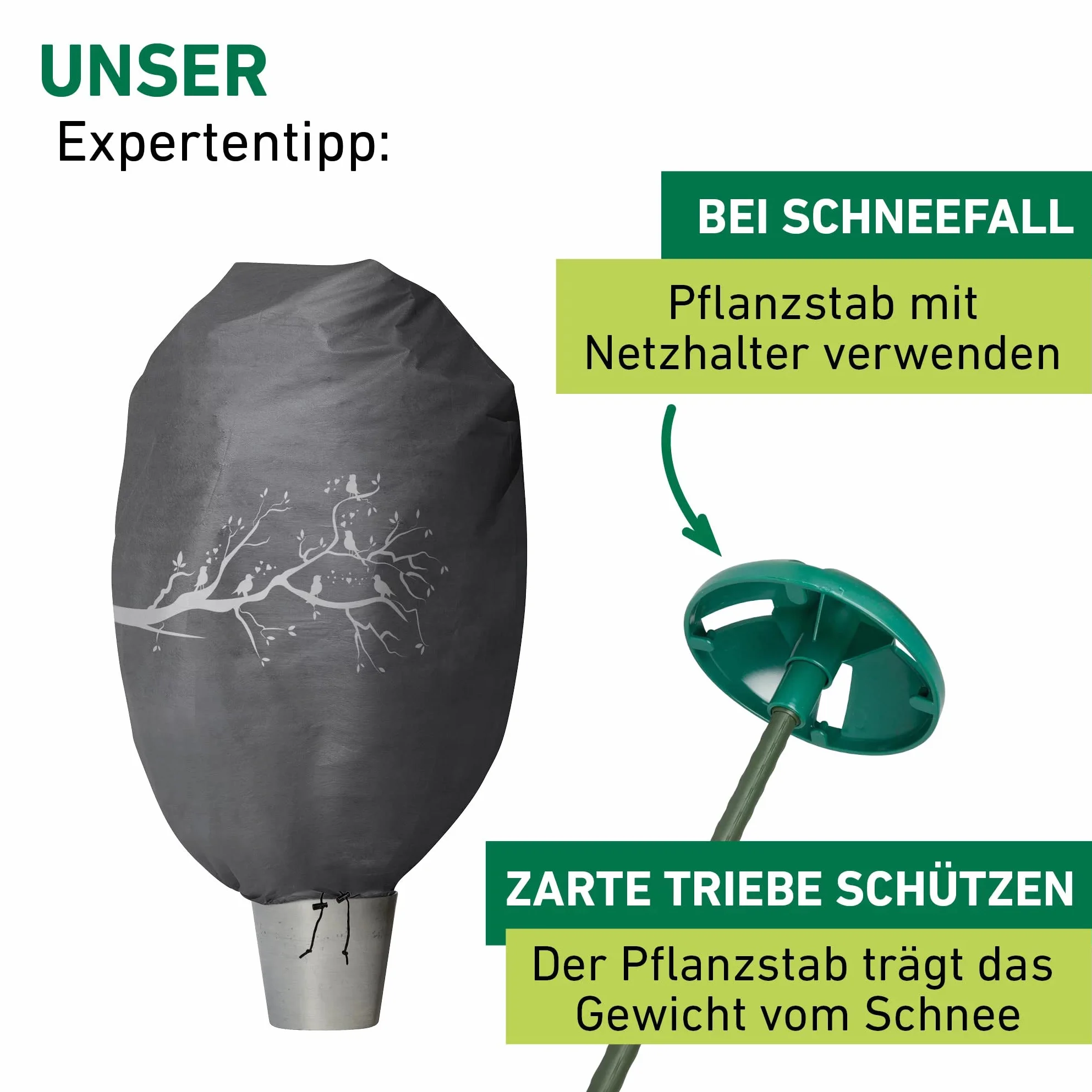 Windhager Housse de Protection Hiver XXL 1,4 x 2 m Voile Anti-Gel Plantes résistant aux intempéries Anthracite 07399