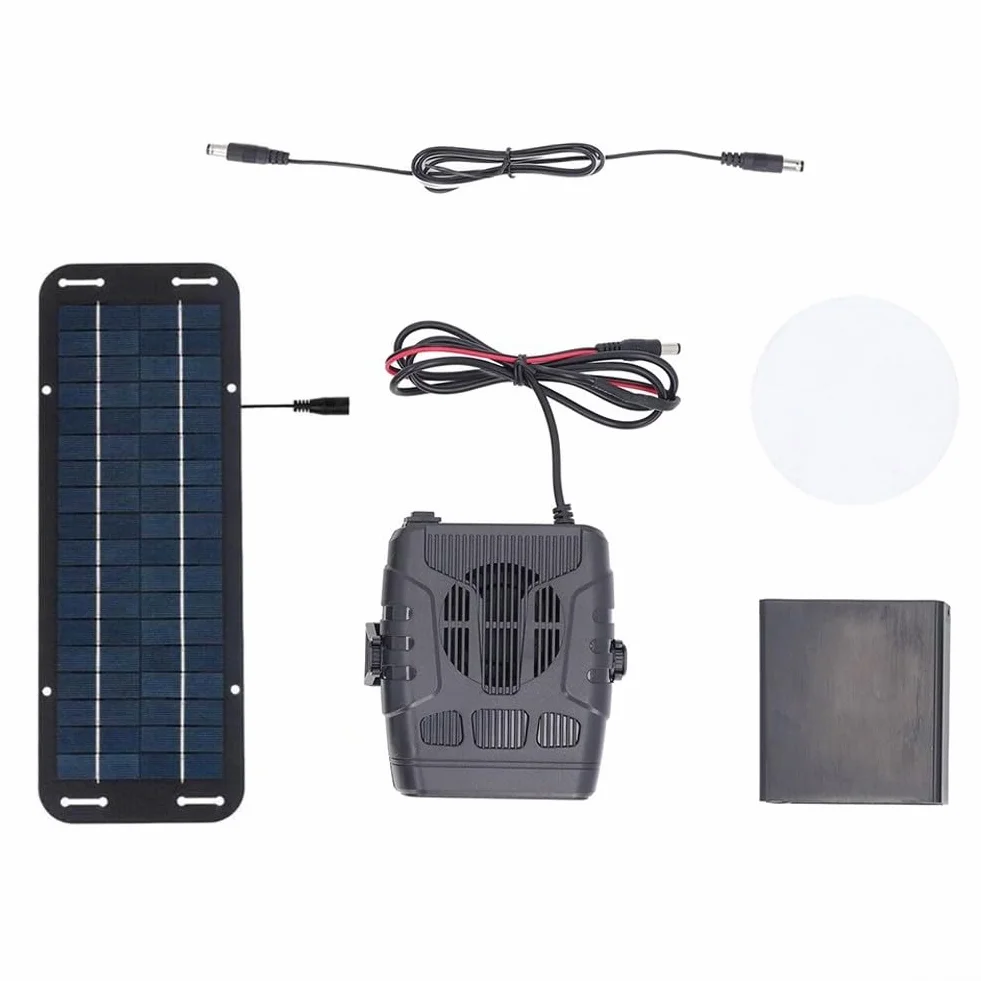 Chauffage à Panneau Solaire Portable Double USB pour Serre Maison Animaux