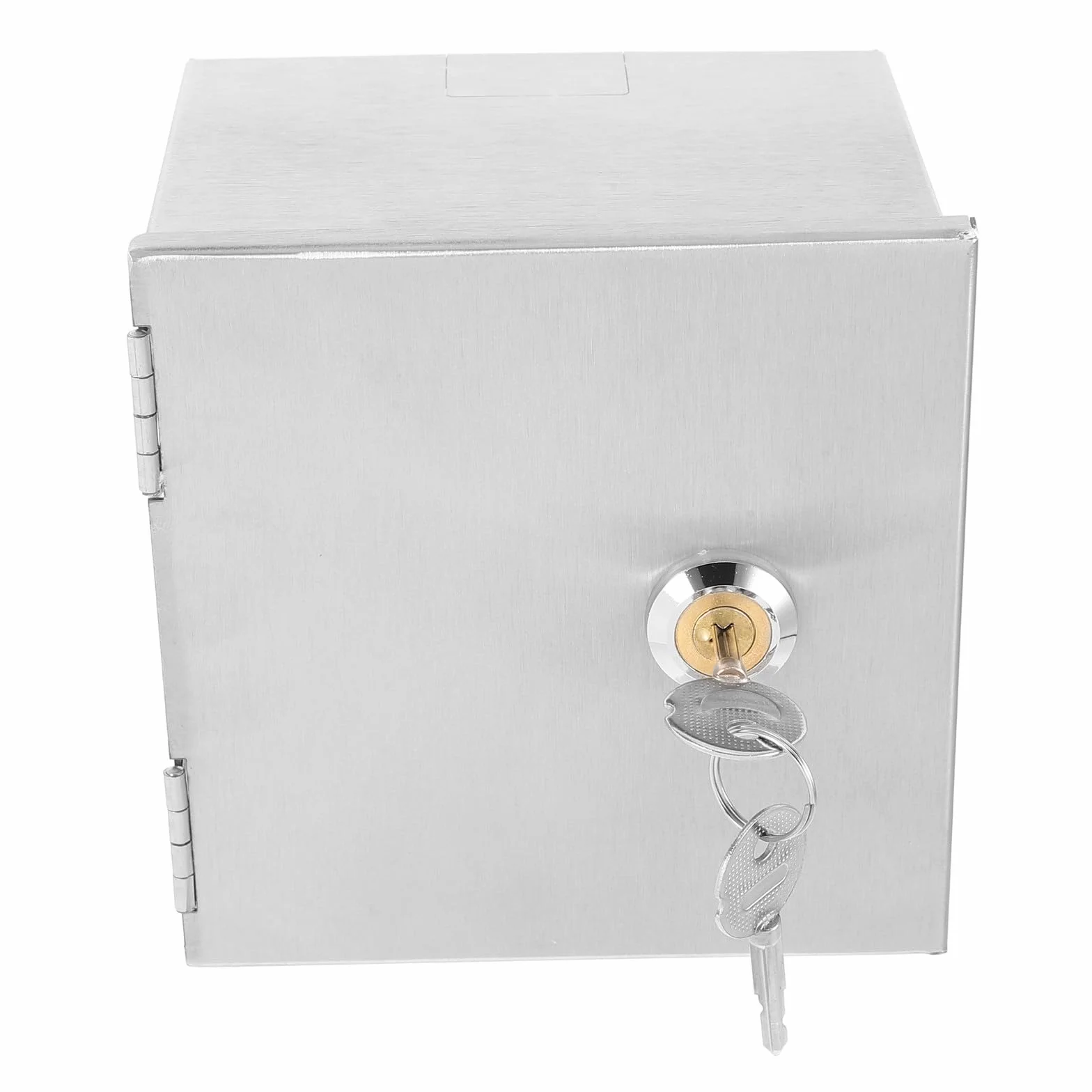 UKCOCO Boîtier de Prise Étanche avec Serrure : Boîtier de Prise en Acier Inoxydable de Type 86, de Mural Extérieur, Couvercle de Panneau de pour Usage Industriel, Commercial Et Résidentiel.