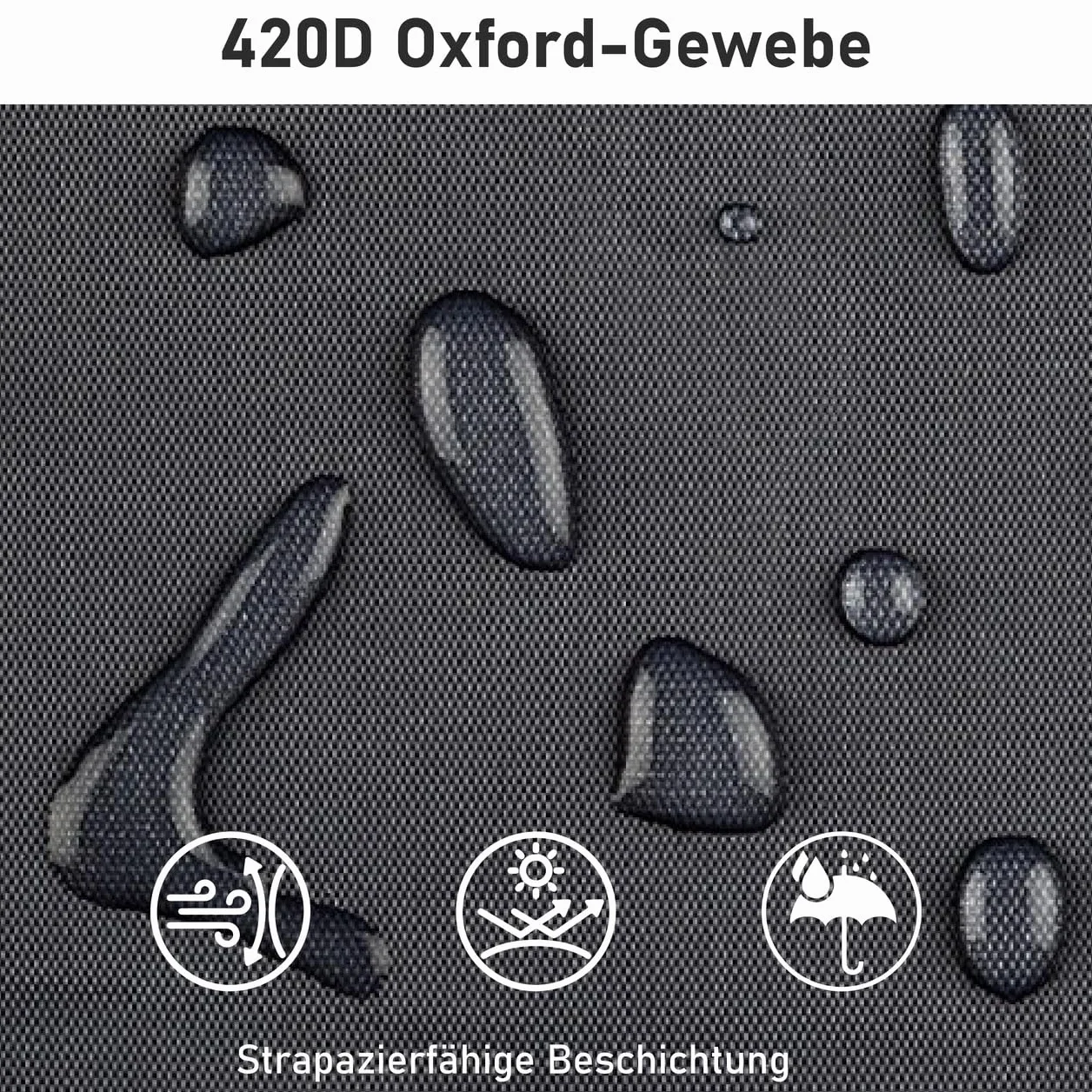 Housse de Protection Premium pour Parasol avec Fermeture à glissière et Baguette