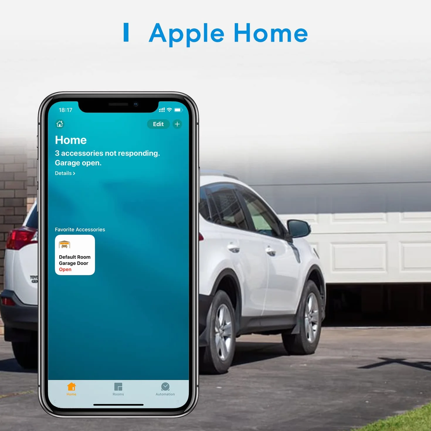 Meross Ouvre-Porte de Garage Connecté, Télécommande de Porte Intelligent Compatible avec Apple Home, Alexa, Google Home et SmartThings, Contrôle à Distance et Commande Vocale