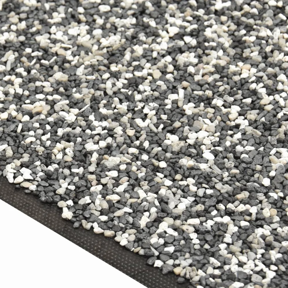 Tomostar Revêtement de Pierre Bâche de Bassin Tapis Gravillonnée Gris 150x40 cm