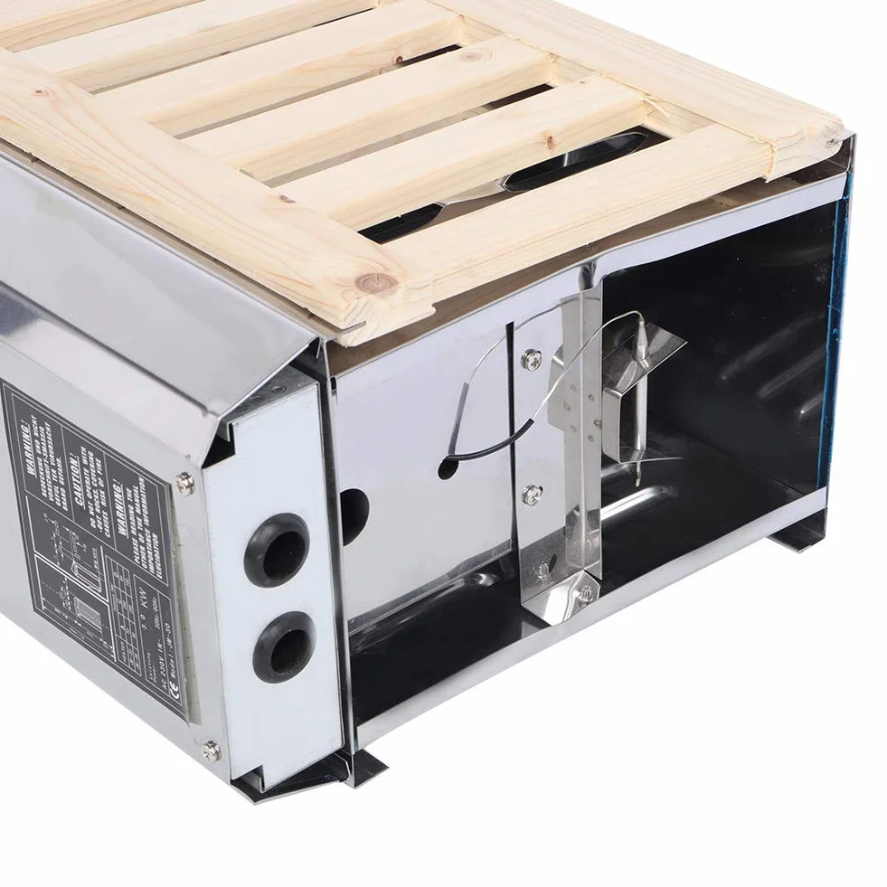01 Poêle de Sauna, poêle de Sauna en Acier Inoxydable en Acier Inoxydable, Tube de Chauffage électrique de qualité 3KW Longues Heures de Travail pour Appartement d'hôtel