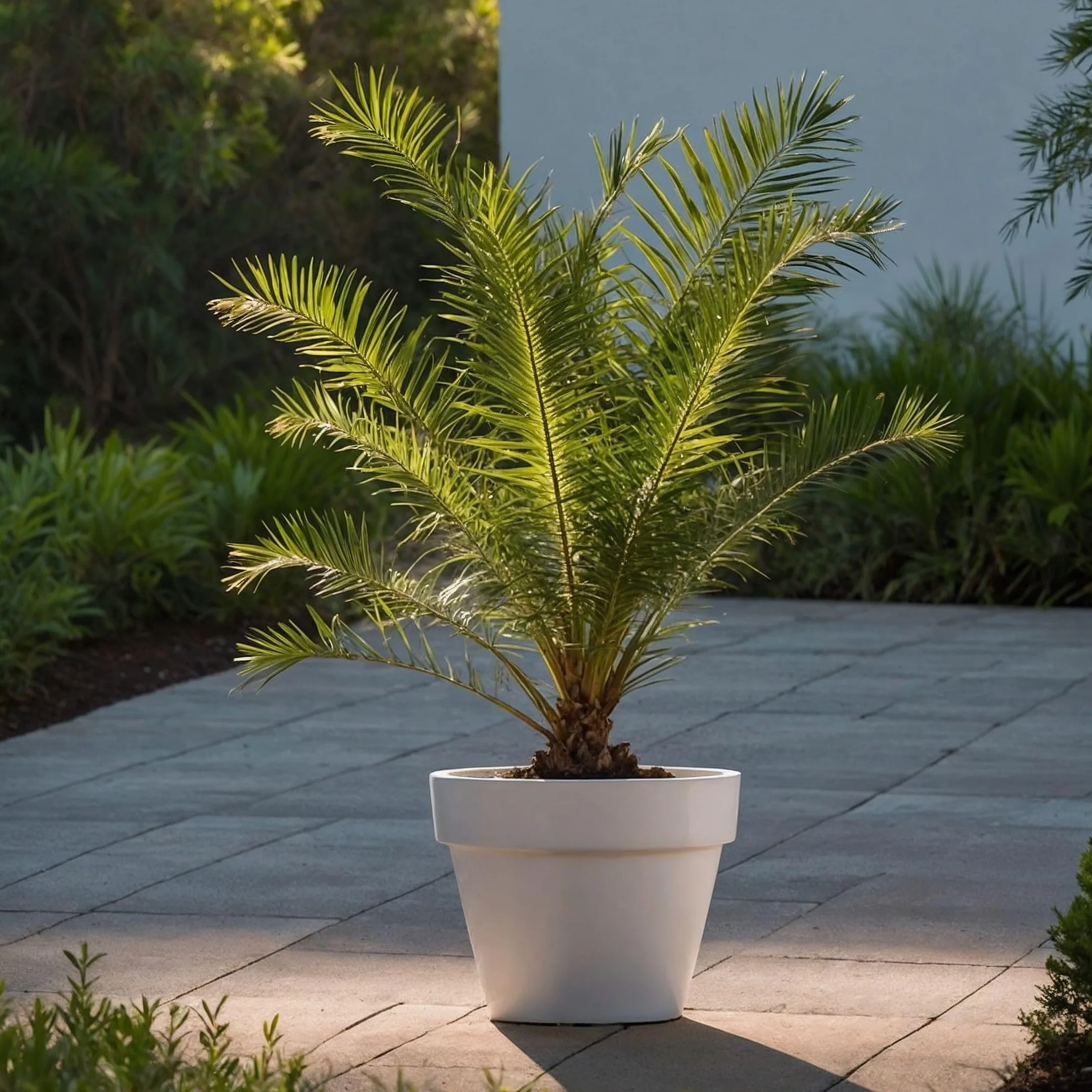 Plant in a Box Phoenix Canariensis Hauteur 80-100cm Set de 2 Palmier des Canaries Pot 19cm