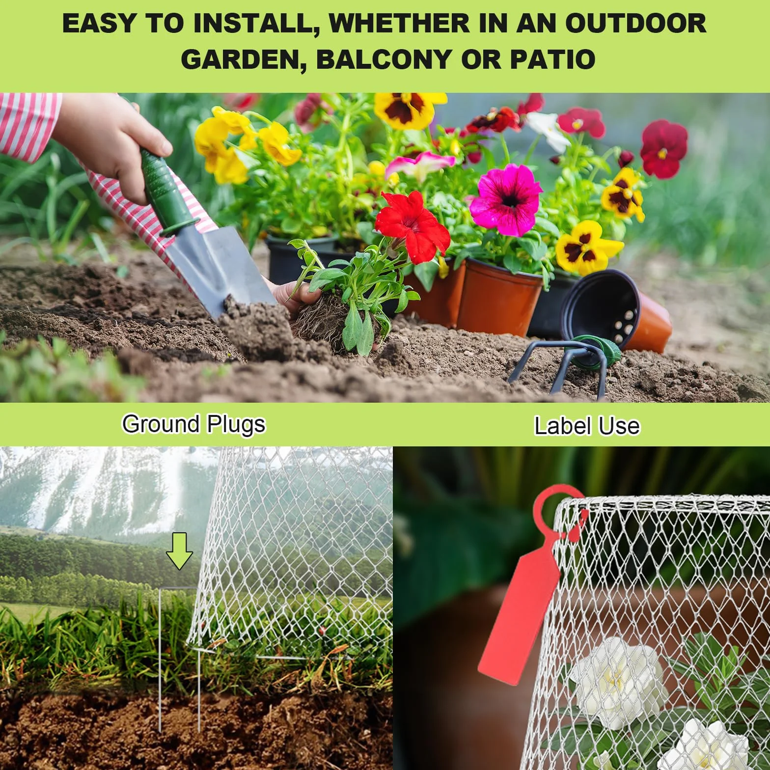 Cloche de Jardin en Métal 10PCS, Protection Plante, Blanc