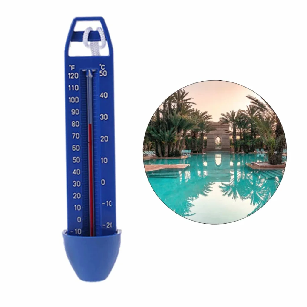 Thermomètre de piscine mesureur de température de l'eau avec cordon incassable