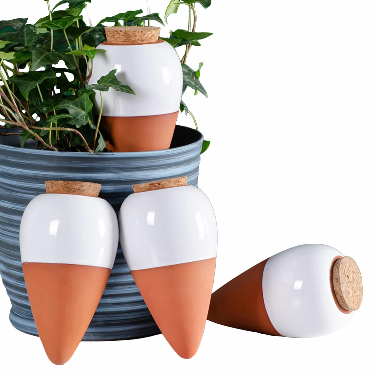 Ollas Terre Cuite à Planter, Arrosage Automatique Écologique pour Plantes Intérieur Extérieur, Système Irrigation Naturel Mini Oyas Terracotta