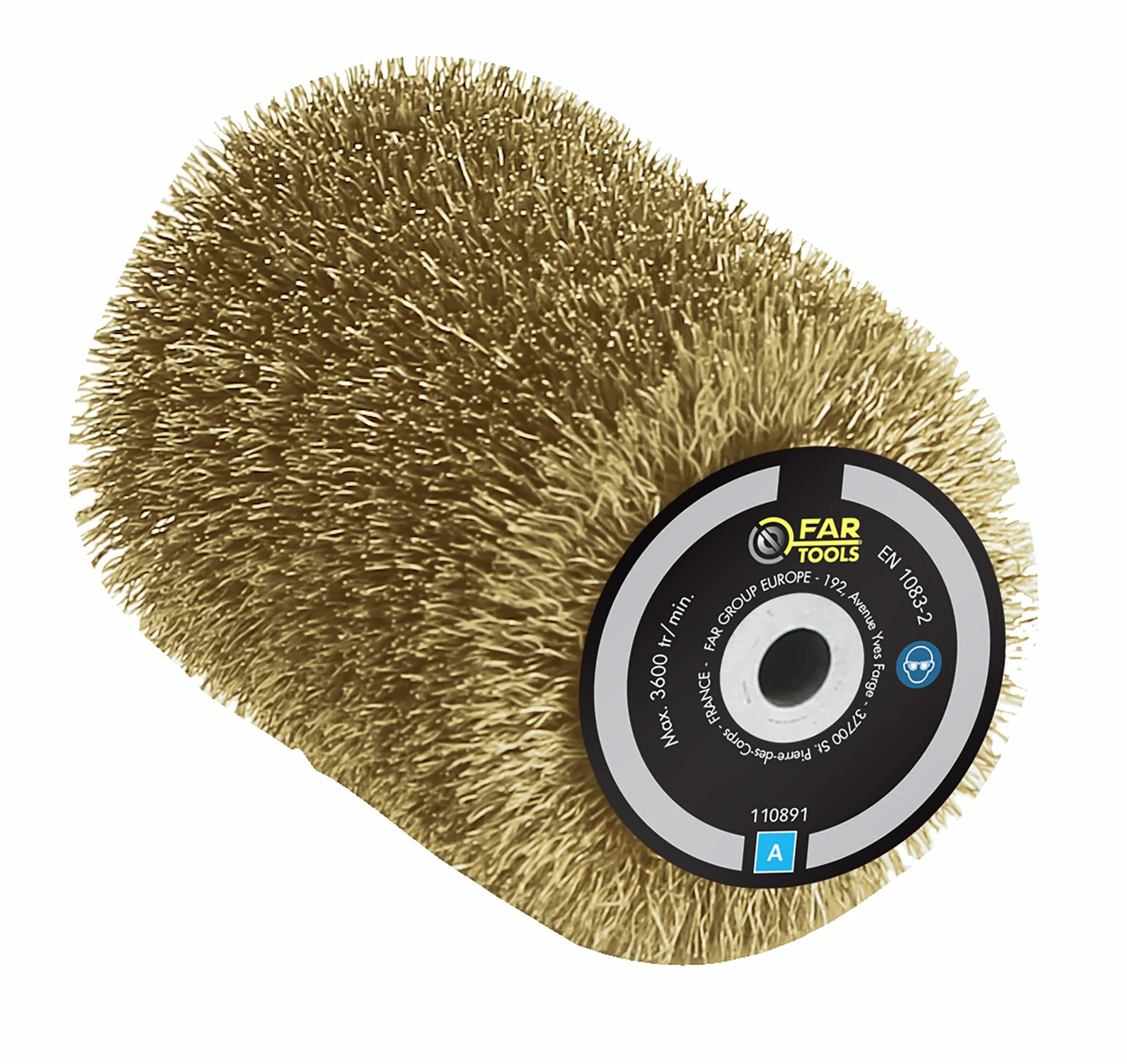 Fartools Brosse Fil laitonné, Jaune