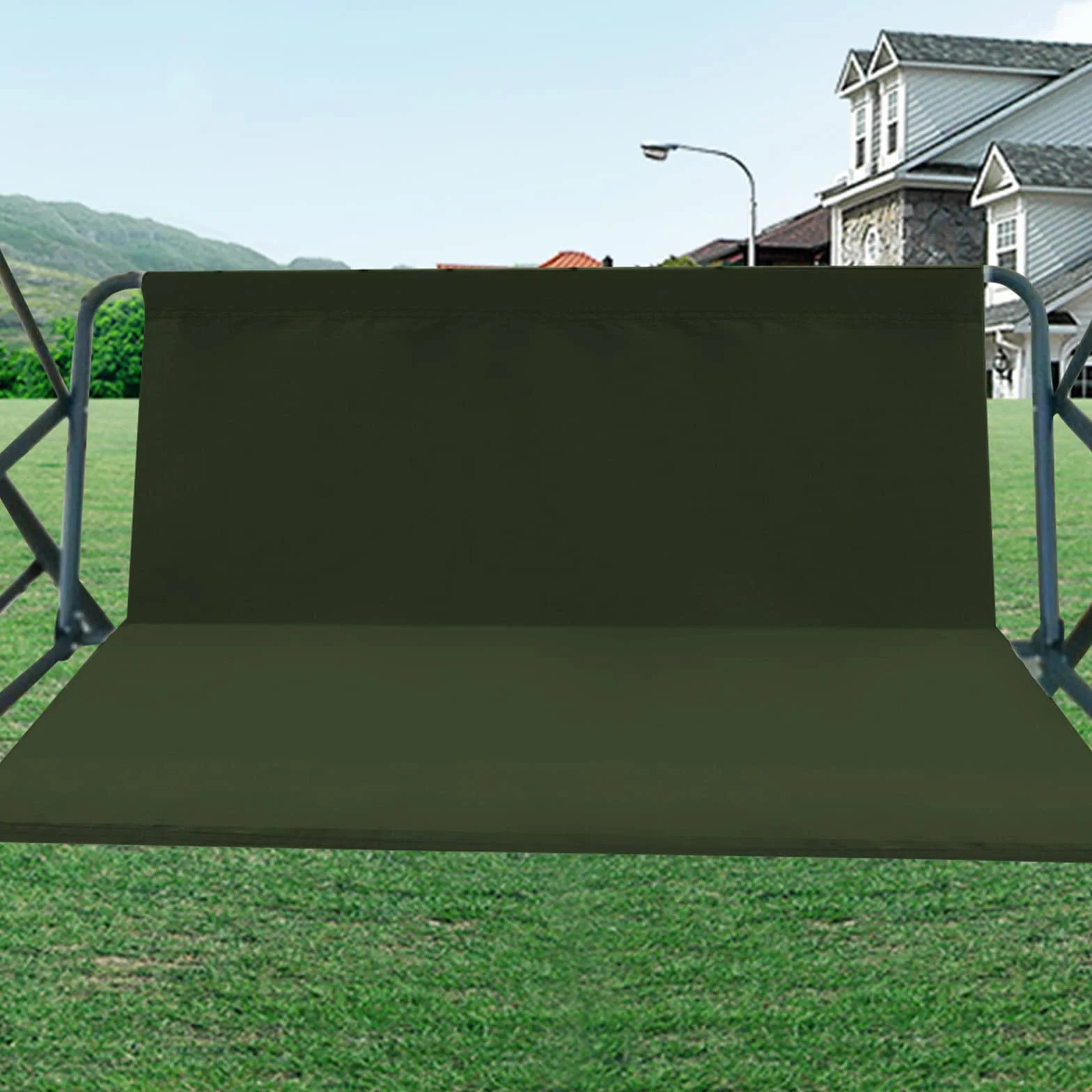 Housse de rechange balancelle jardin Oxford 600D 113x47x47 cm vert