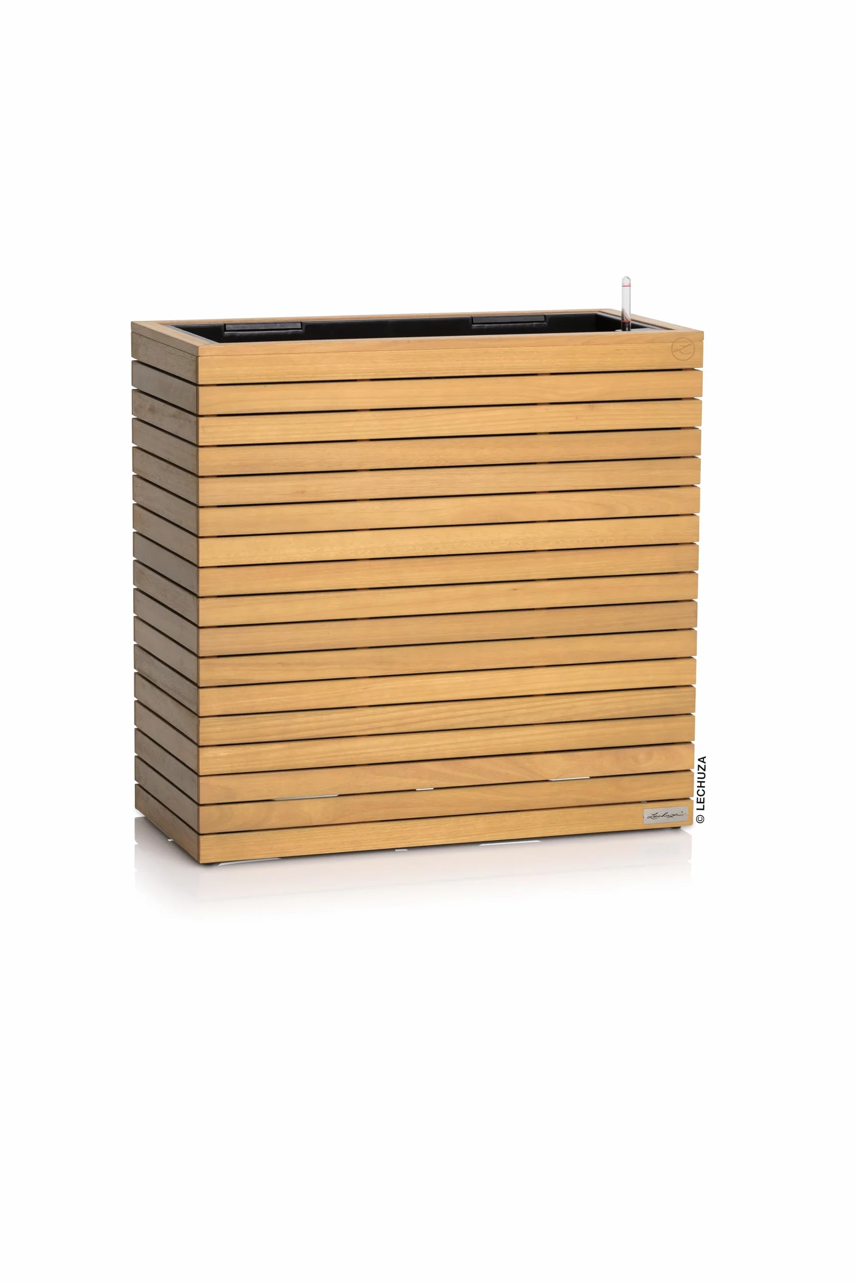 Lechuza Palo 16775 Jardinière en Bois d'eucalyptus Naturel 78,5 x 37 x 77 cm avec Système d'arrosage