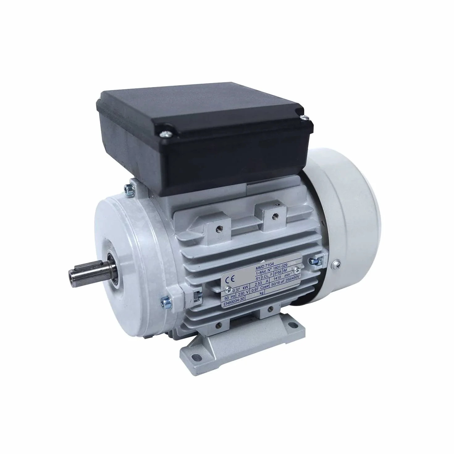 Moteur électrique Monophasé 220v 0.25kw 3000tr/min - Mmd63g2 Bride B3