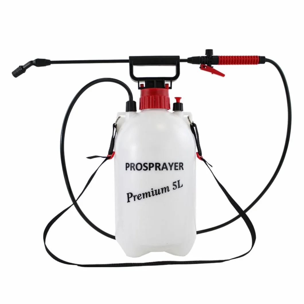 Phoenix Pulvérisateur de Jardin 5L Pression Manuel avec Lance Sangle Arrosage Désherbage Herbicides Insecticides
