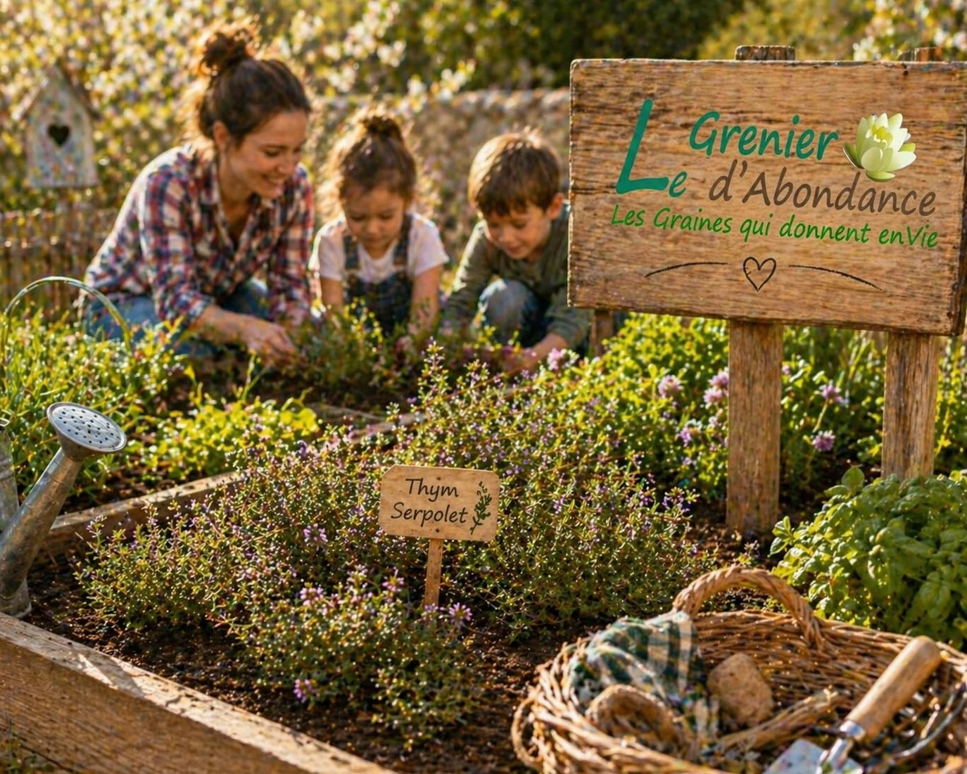Le Grenier d'Abondance THYM SERPOLET Thymus serpylum 100 graines Aromatiques à semer