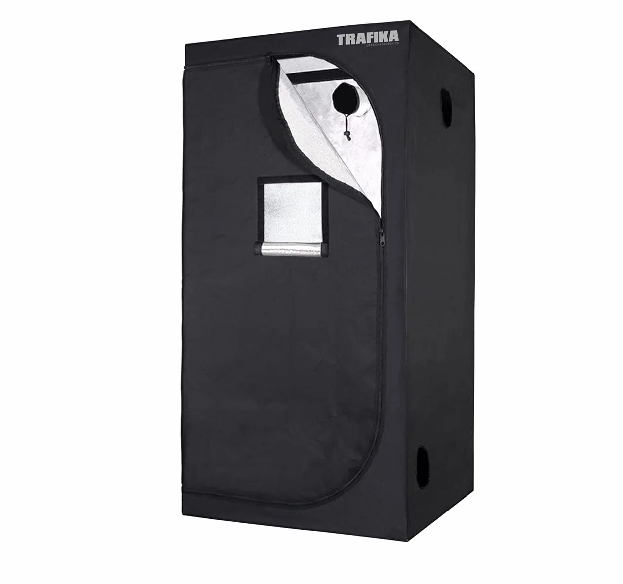 TRAFIKA Chambre de Culture 60x60x160cm Grow Tent Mylar Premium 97% Réflectivité