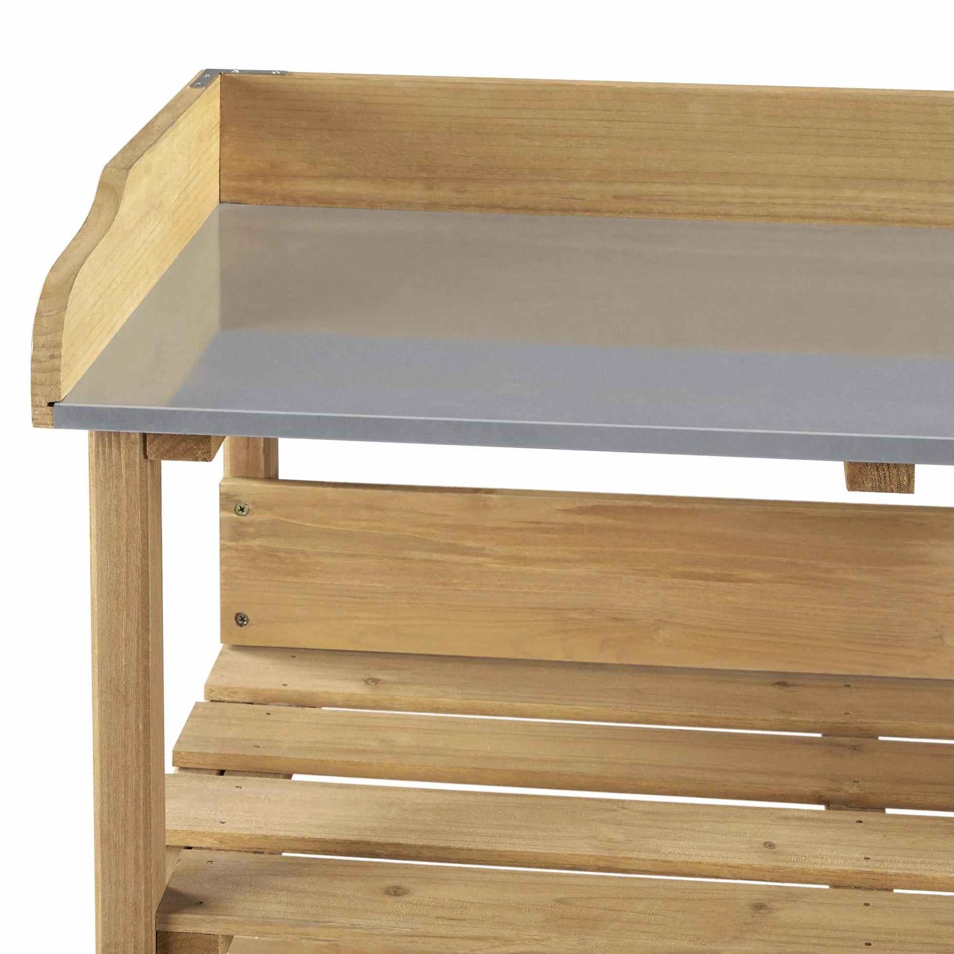 Table pour Semis Rempotage Extérieure en Bois pour Pots de Fleurs Terrasse Potager Serre
