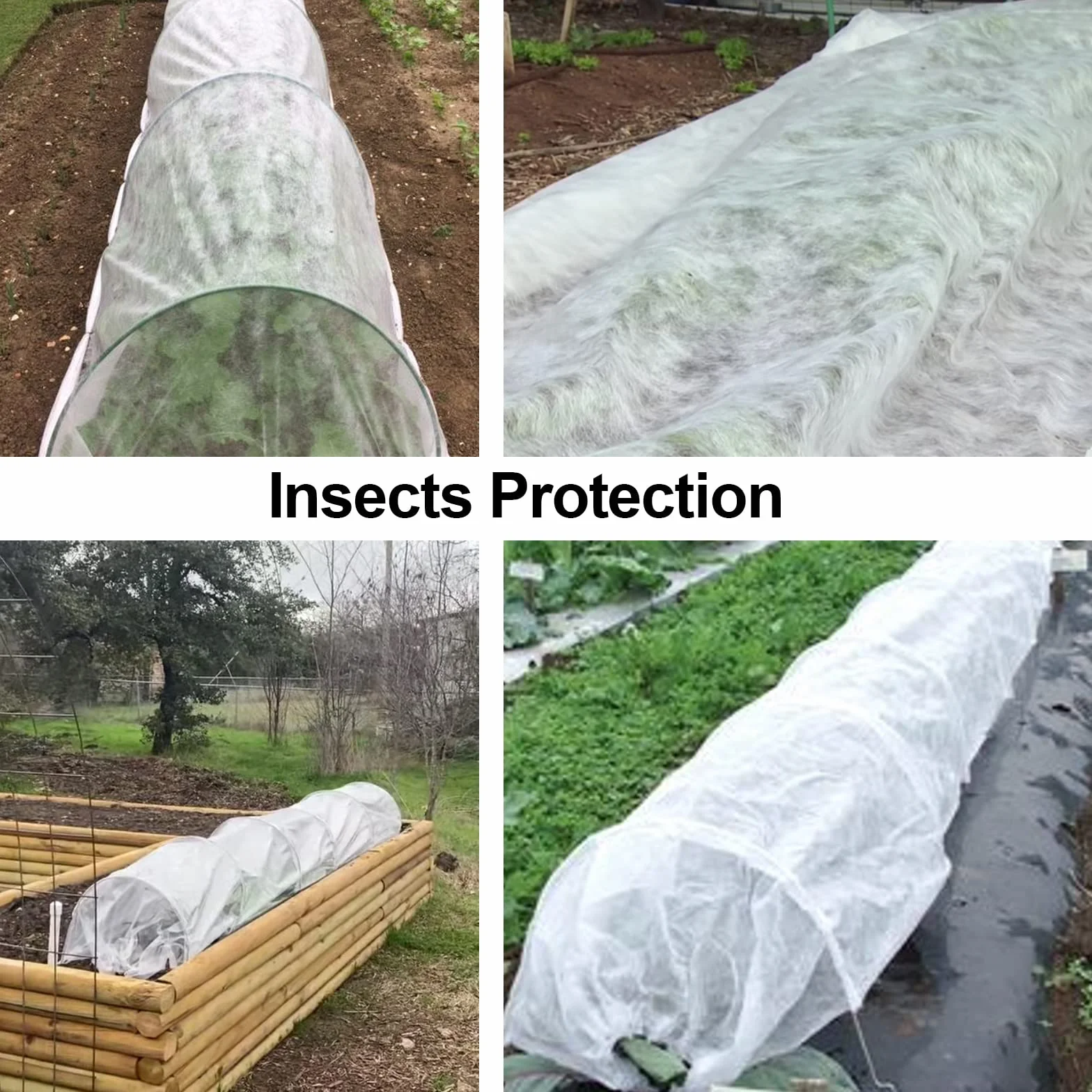 Non-tissée de Protection Hivernale 30g/m² 1.6m x 8m Protection Contre Gel des Plantes Perméable Coupe-Vent