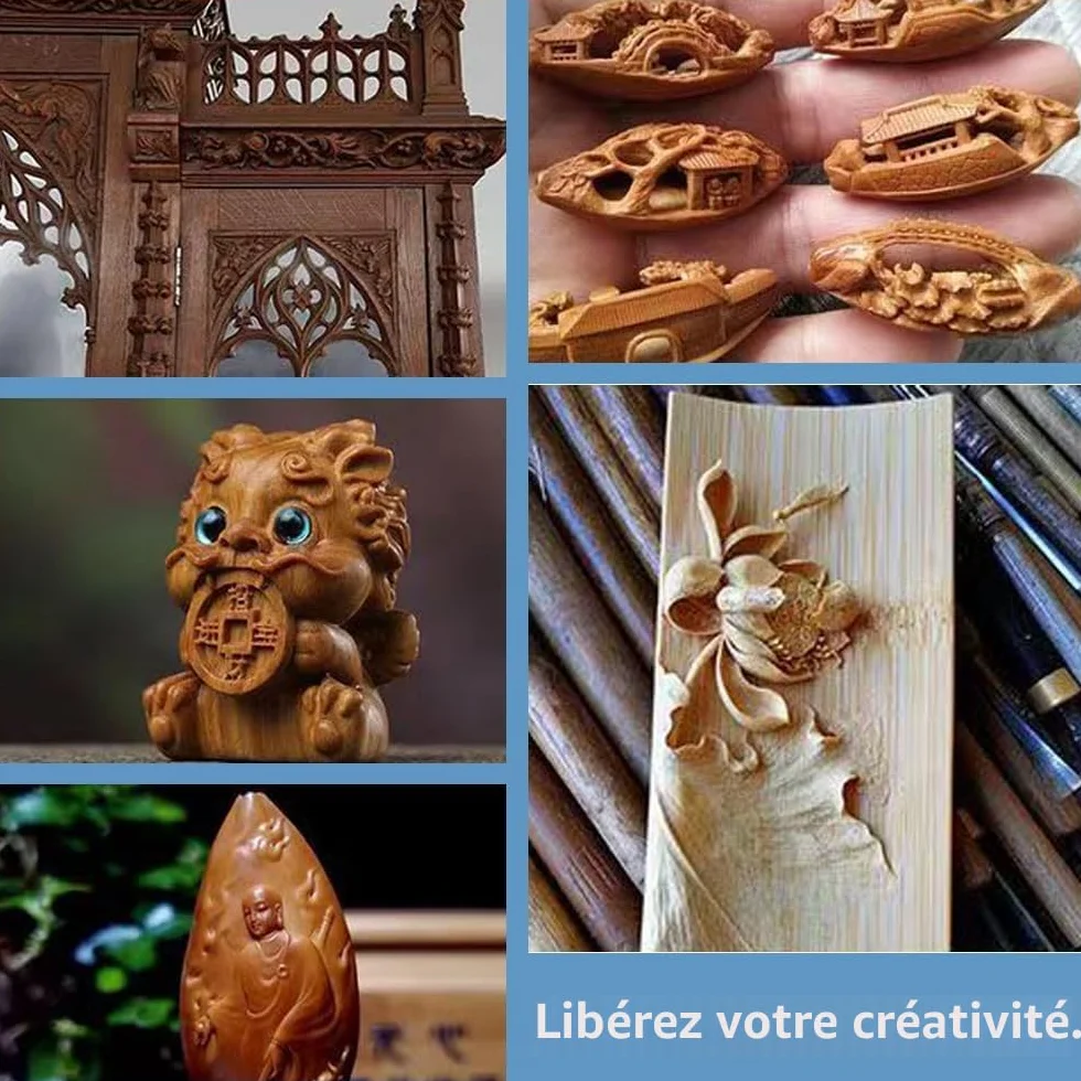 Dremel Lot de 6 forets sculpture sur bois tige 3 mm
