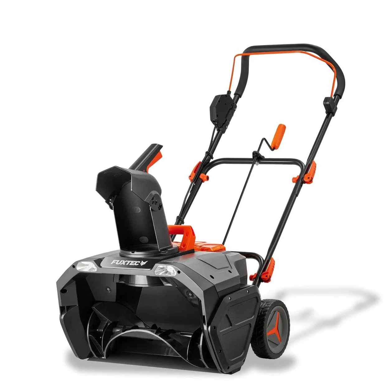 FUXTEC Fraise à neige sans fil 40V FX-E2SFSET, chasse-neige batterie Li-Ion 51 cm, portée 6 m, LED