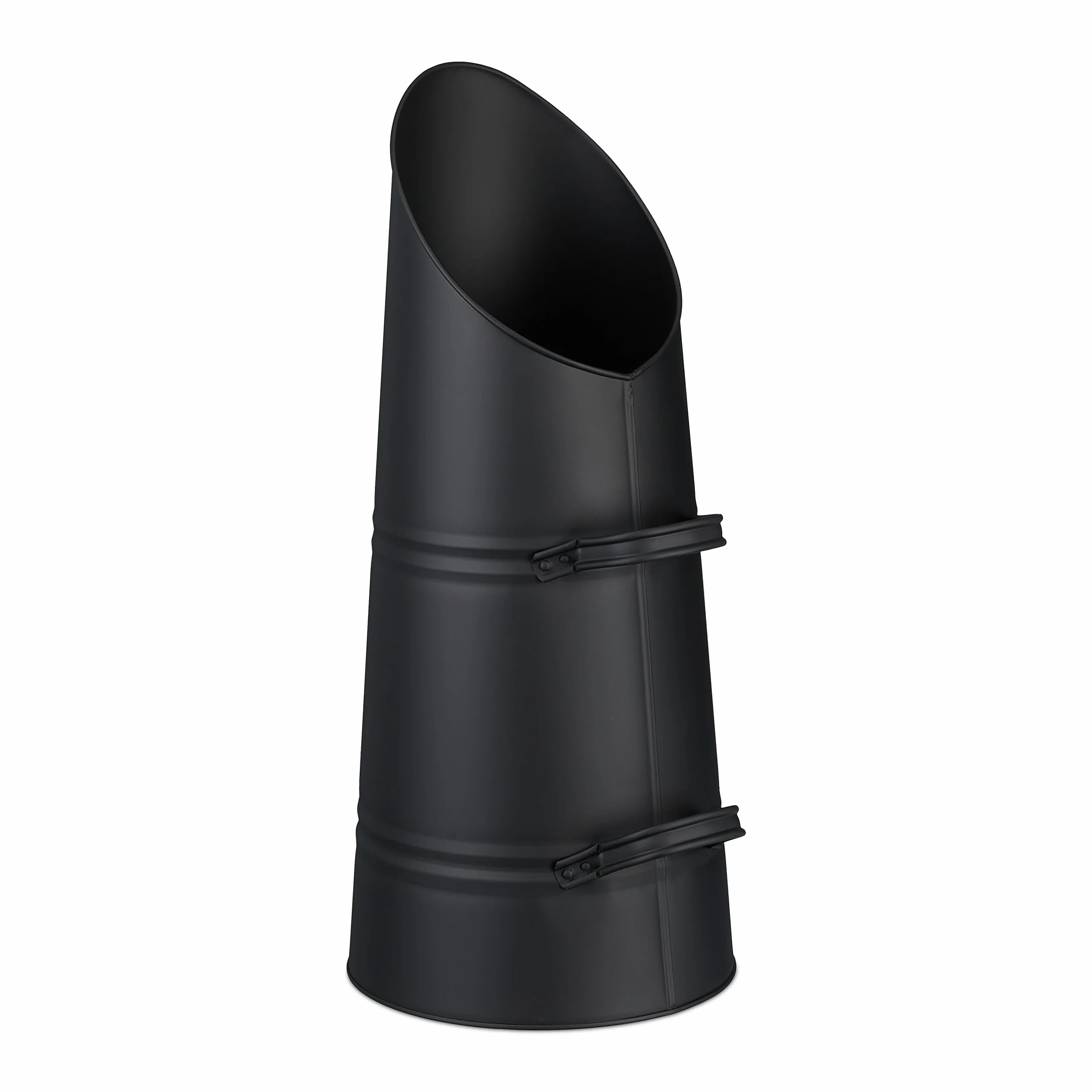 Relaxdays Charbonnière métallique 16 litres Noire