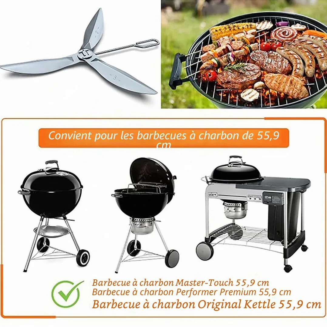 Weber Kit de système de nettoyage One-Touch 57 cm pour barbecue Kettle 22"