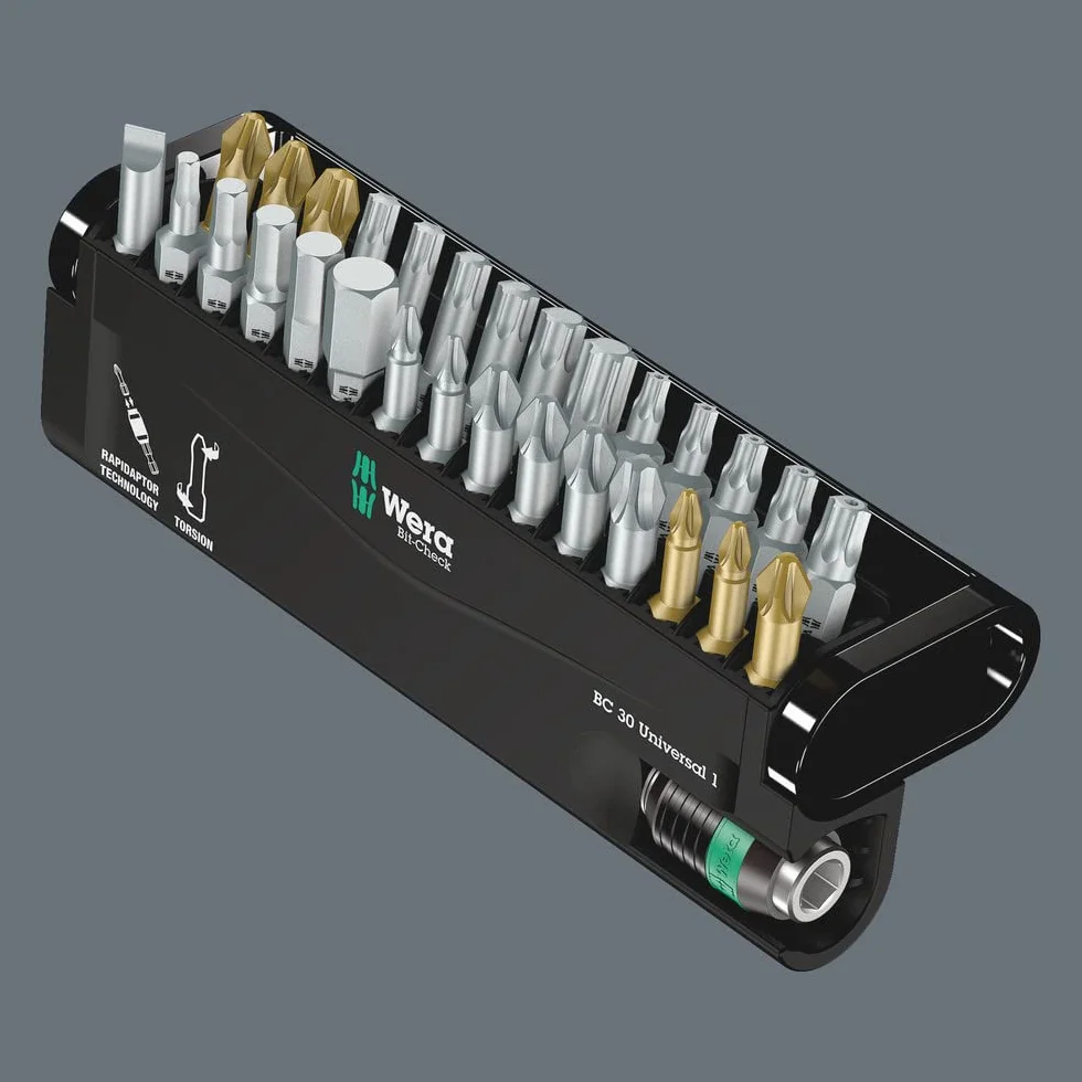 Wera BC Universal/30 Bit-Check Jeu d'embouts 30 pièces Multicolore