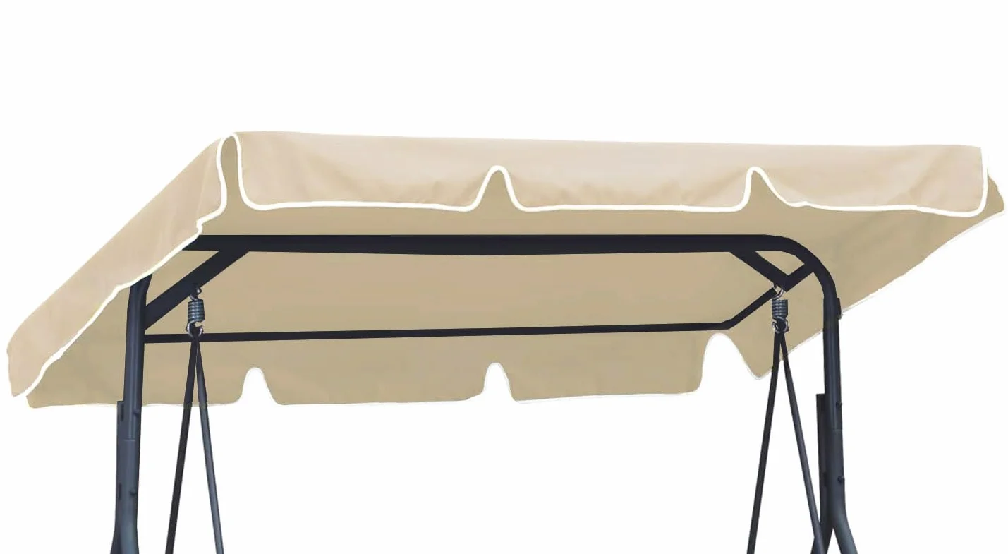 Toit de Rechange pour Balancelle Jardin 112 x 166 cm Beige