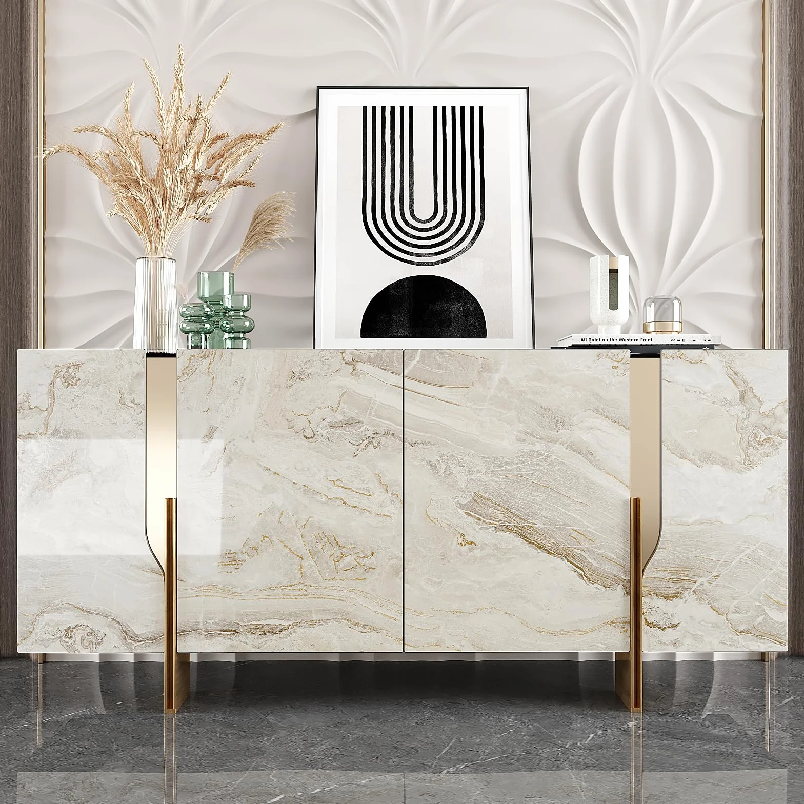 VEELIKE Papier Peint Marbre Beige Epais Papier Adhesif Marbre Vinyle Adhesif Cuisine Lavable Papiers Peints Adhesif Mural Salon Stickers Muraux Salle de Bain Autocollant Meuble 40cm × 300cm