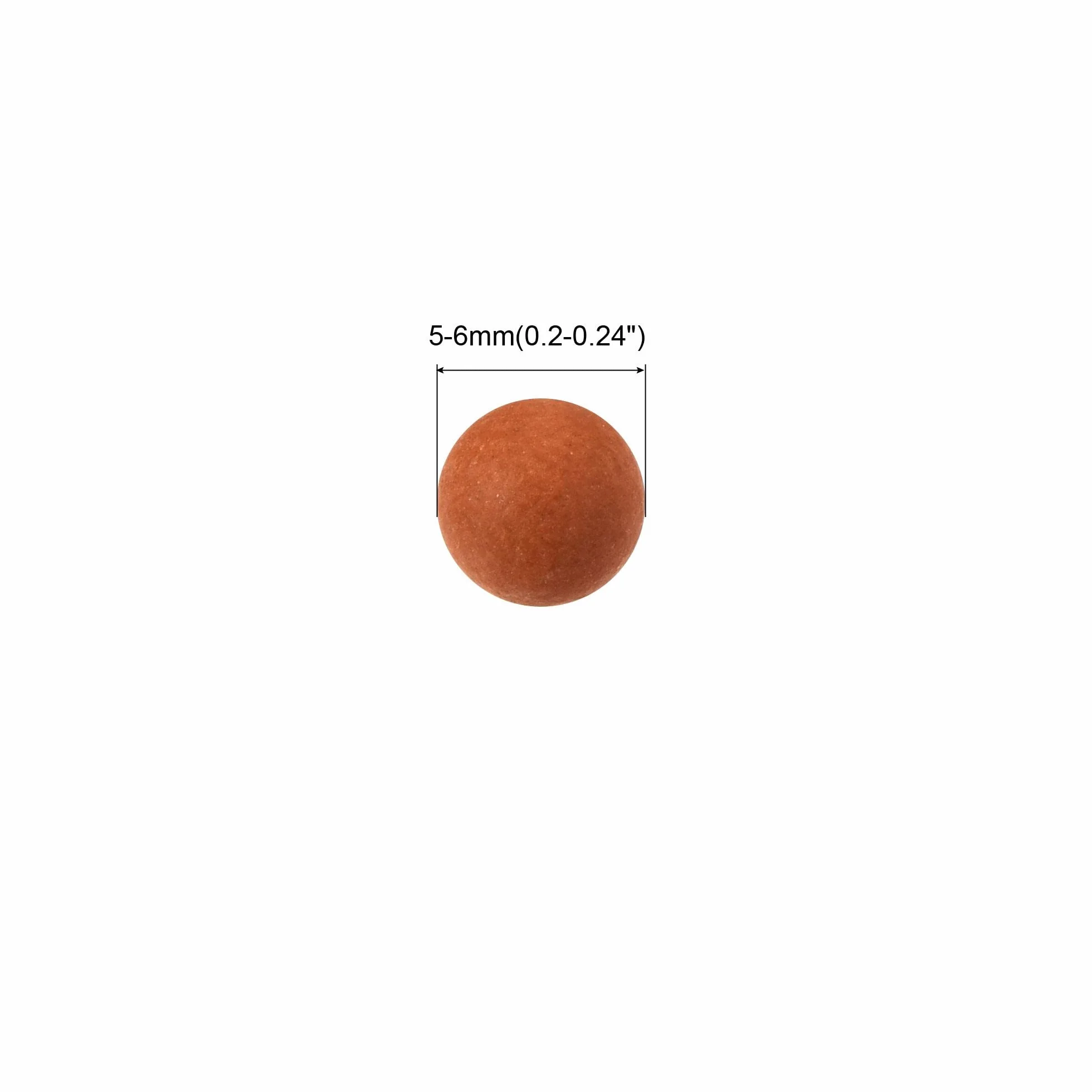 sourcing map Argile Galets 5-6mm 0.22 lbs Rouge Jardinage Boules Hydroponique Culture Vases Bonsai Décoration