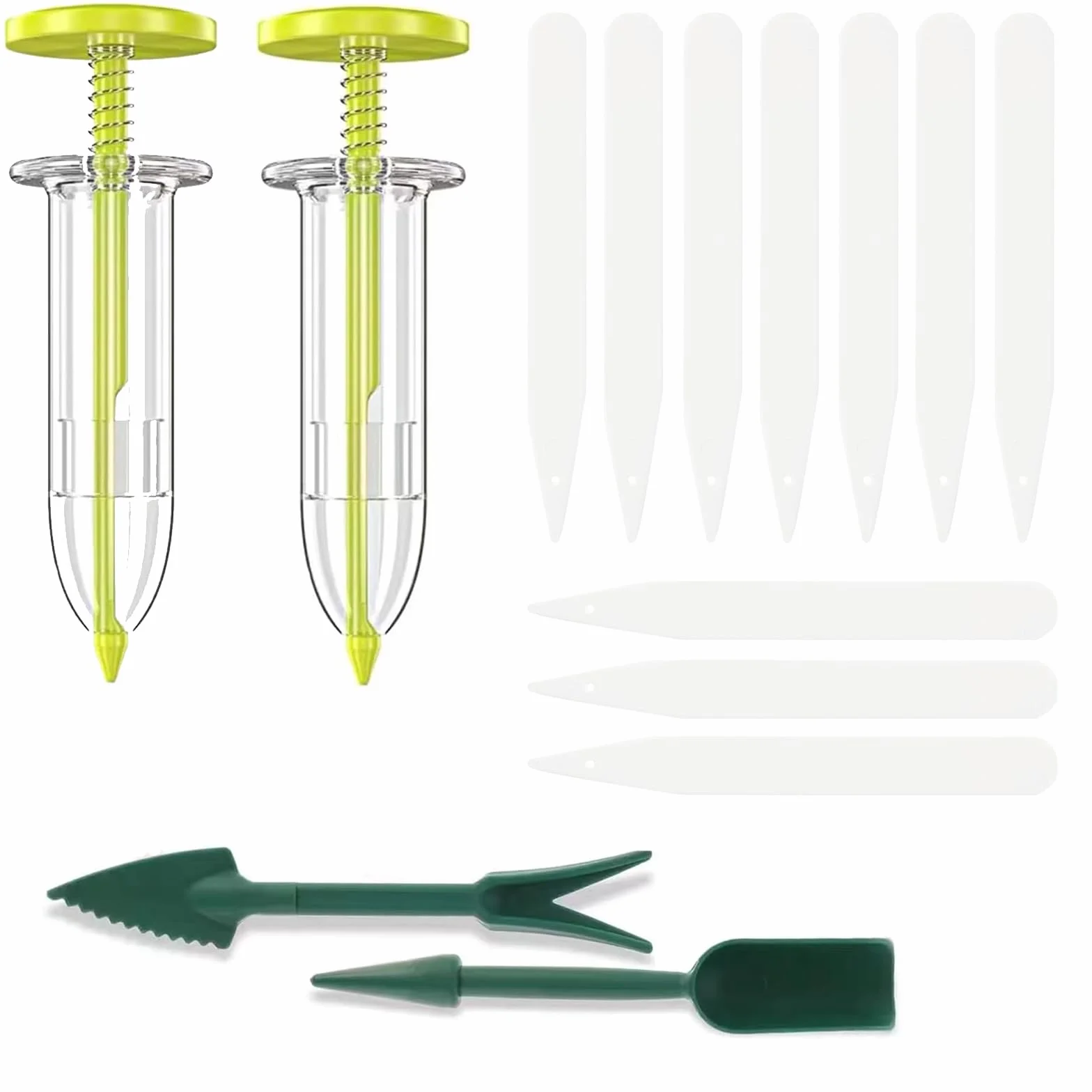 Semoir à Graines avec Transplanteuse de Semis et Perforateur de Plantation, 10 Étiquettes