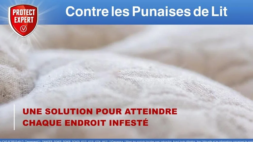 PROTECT EXPERT Lot de 2 Fumigènes Anti-Punaise De Lit 10g - Élimine Larves Punaises Acariens Action Choc