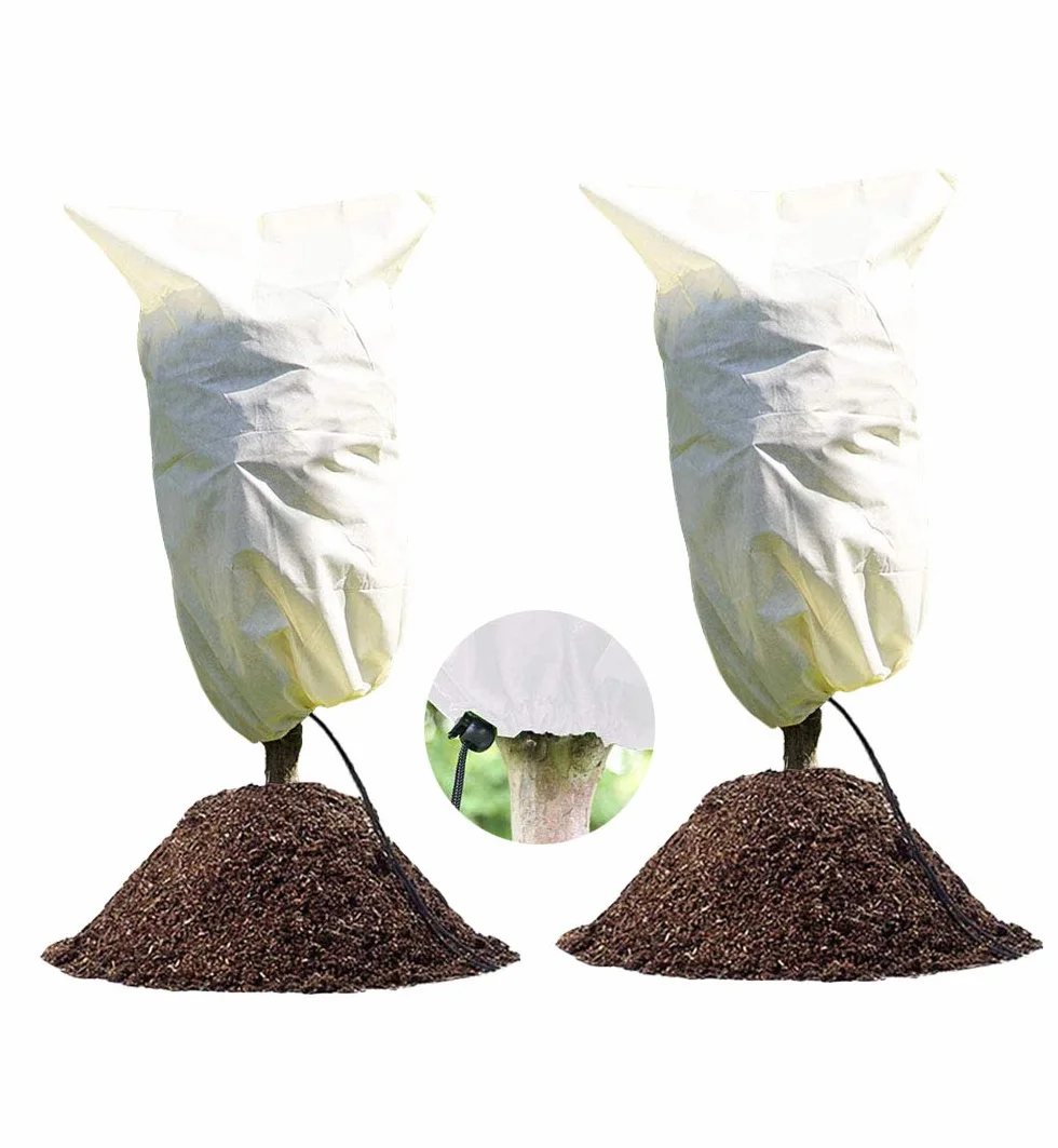 Housse Hivernage Plante 80x60cm Protection Plantes Réutilisable 2 Pack