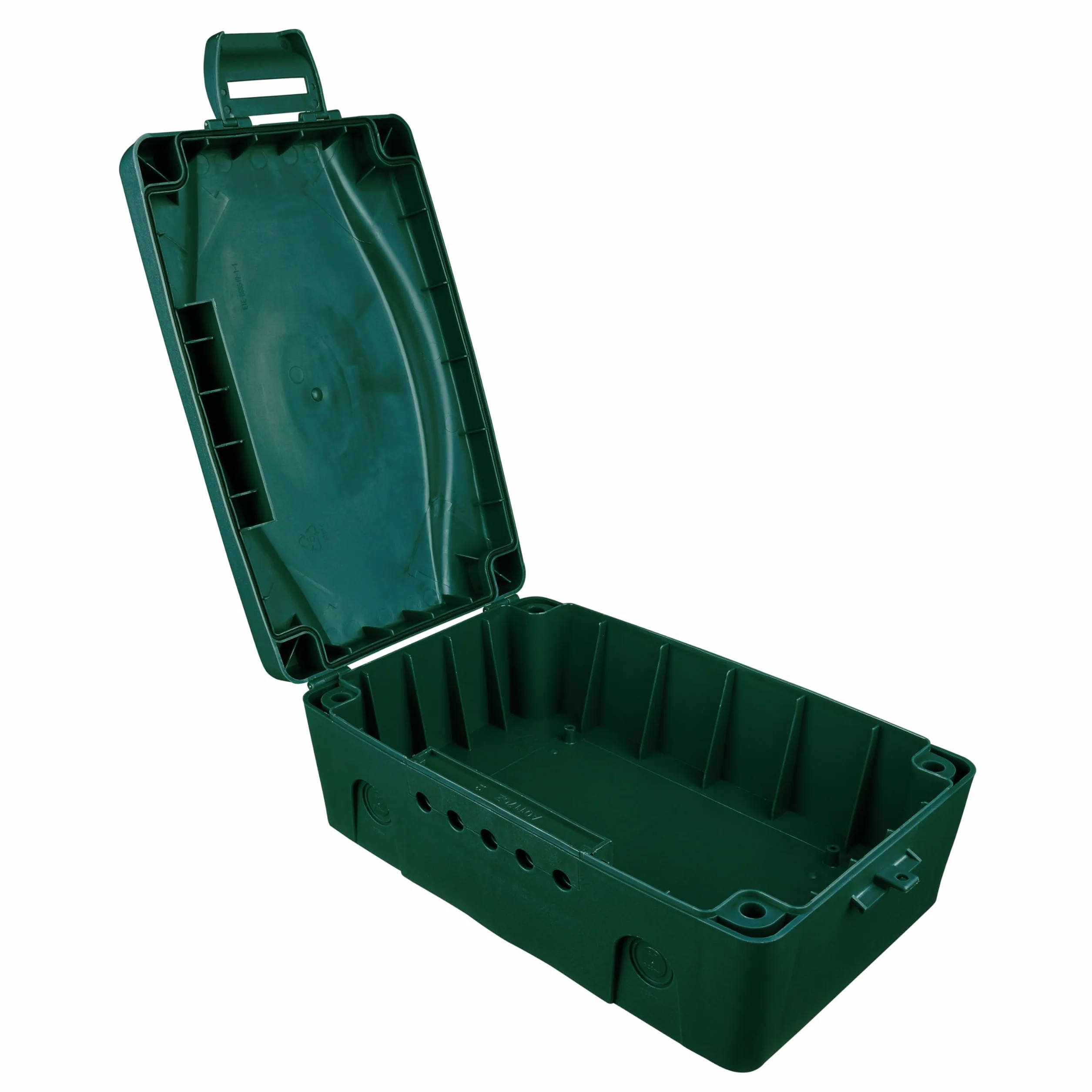 Masterplug Boîte électrique résistante aux intempéries pour l'extérieur - Vert, 345 x 220 x 126,5 mm