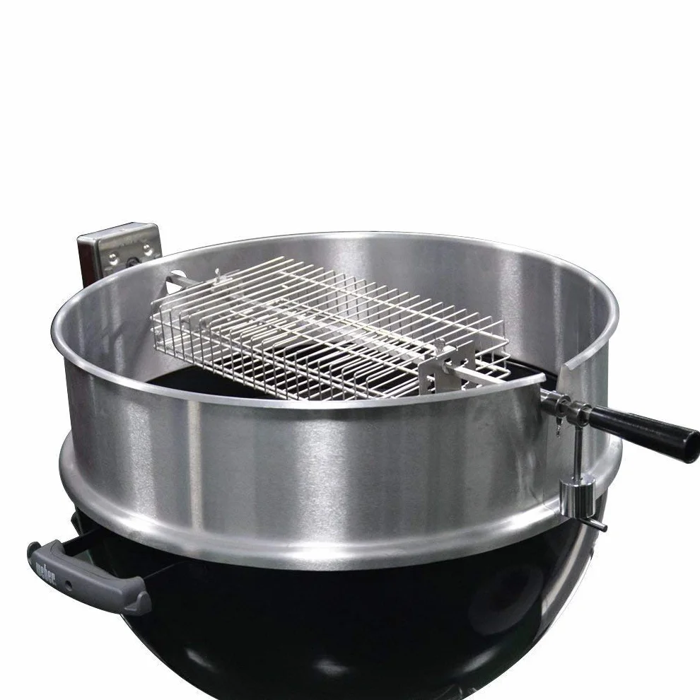 Onlyfire 6042 Panier de gril plat en acier inoxydable pour tournebroche 12mm 10mm tiges carrées 8mm
