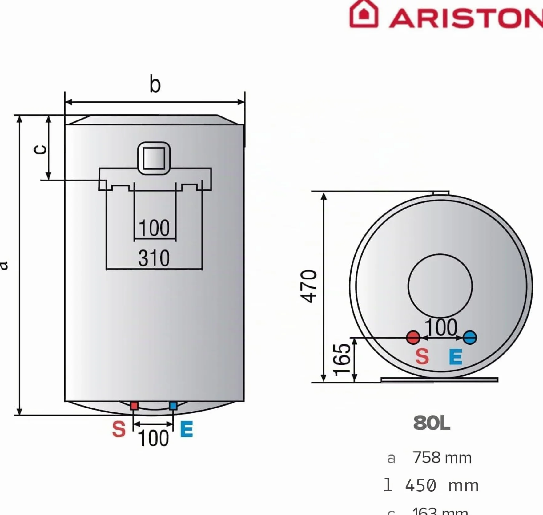 Ariston Lydos WIFI Chauffe-eau électrique 80 L
