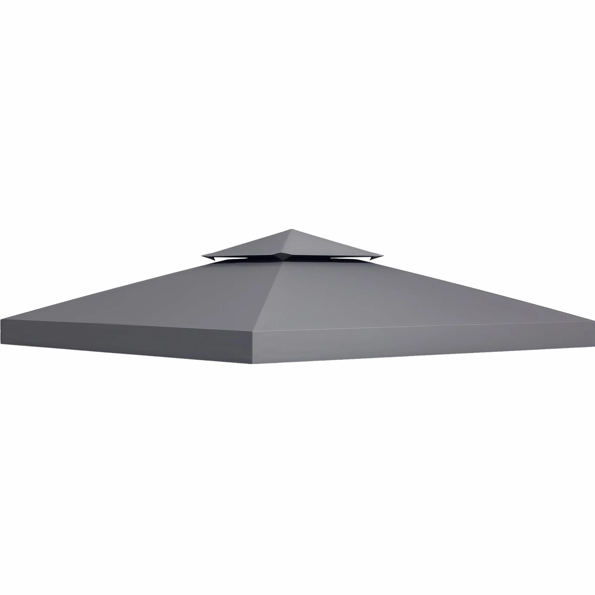 Outsunny Toit de Remplacement pour Pavillon de Jardin 3 x 3 m Gris