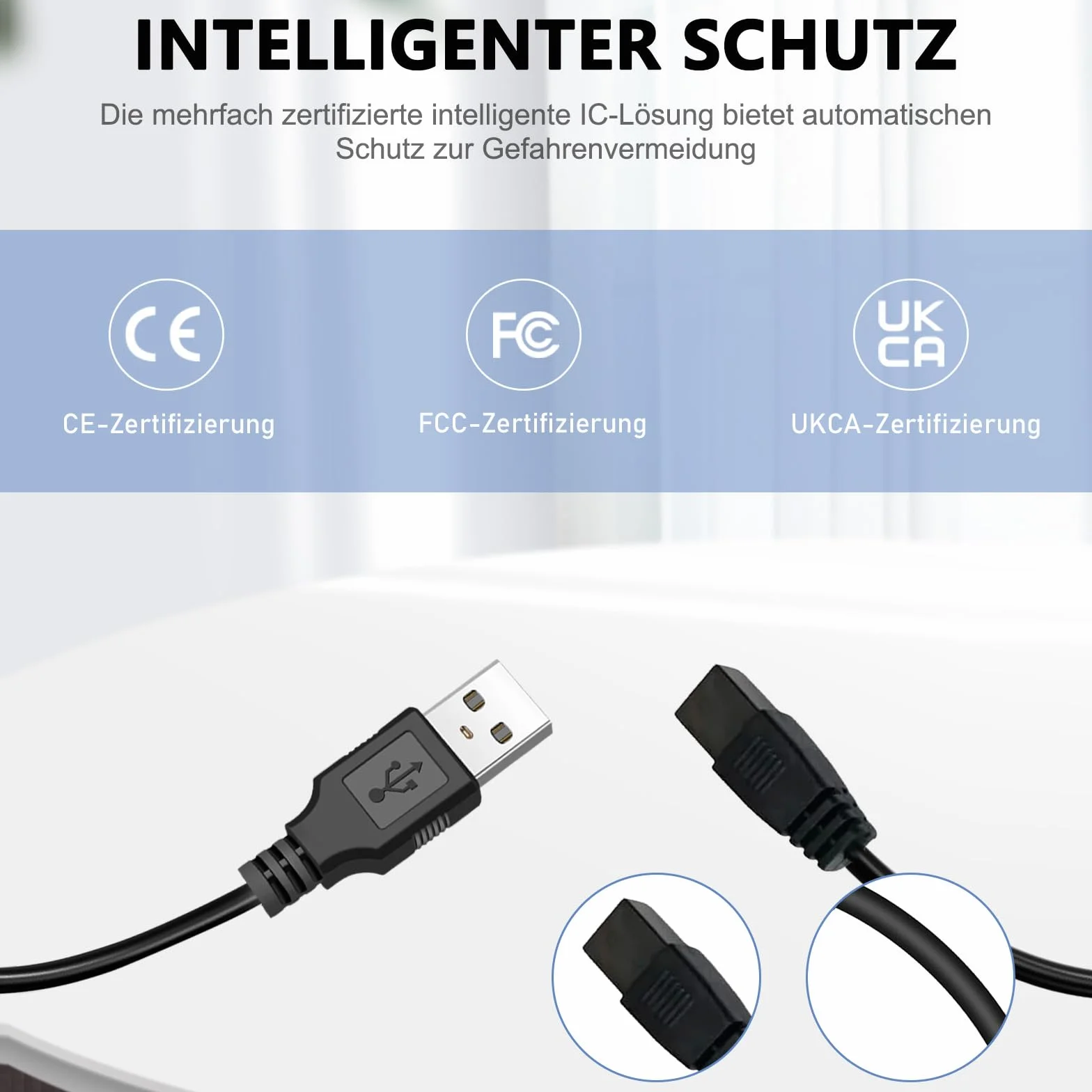 Câble de charge USB compatible Bestway Lay-Z-SPA BW60313 (2024) - Câble d'alimentation de rechange pour aspirateur piscine