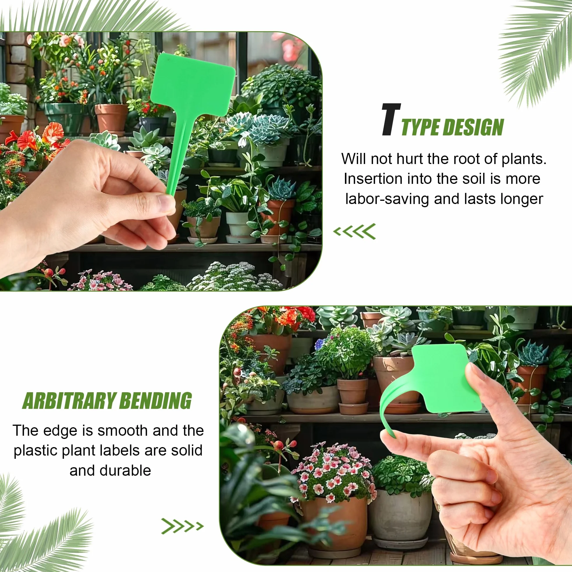 Étiquettes pour Plantes 200 Pièces, Accessoires Jardinage Étanche, Étiquette Plastique Semis Réutilisable