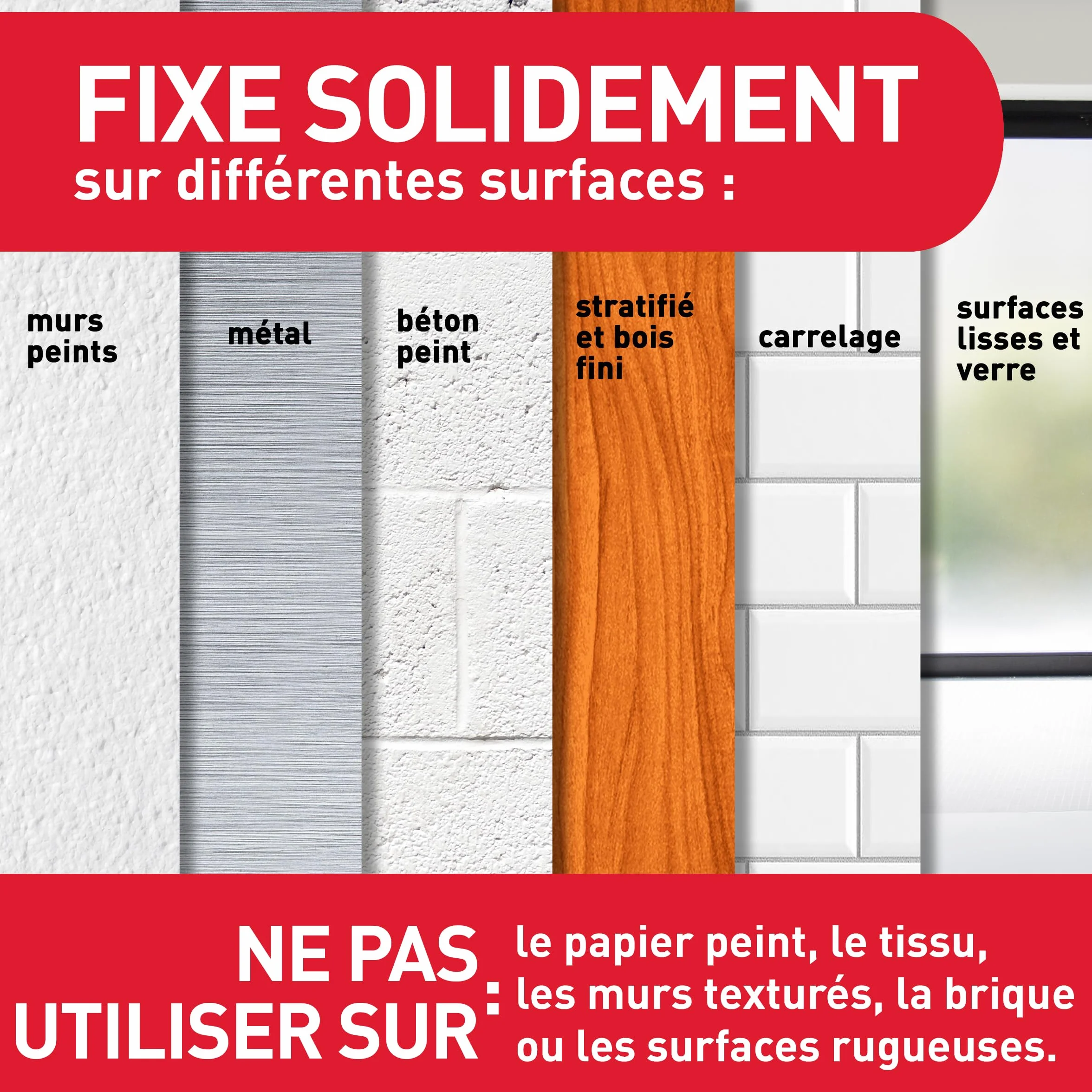 Command Languettes Accroches Tableaux Moyen Modèle - 8 Paires (16 Languettes) Blanc - Supporte jusqu'à 5 kg - Sans Outils - Fixation sans Dommages