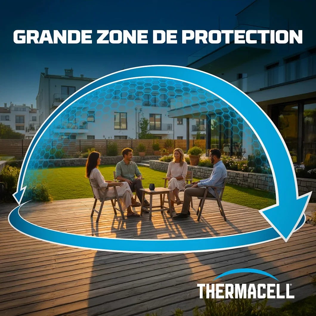 THERMACELL Recharge Liquide Anti Moustiques et Moustiques Tigres 29m² Compatible Boucliers 80h Inodore Pack 2 Unités