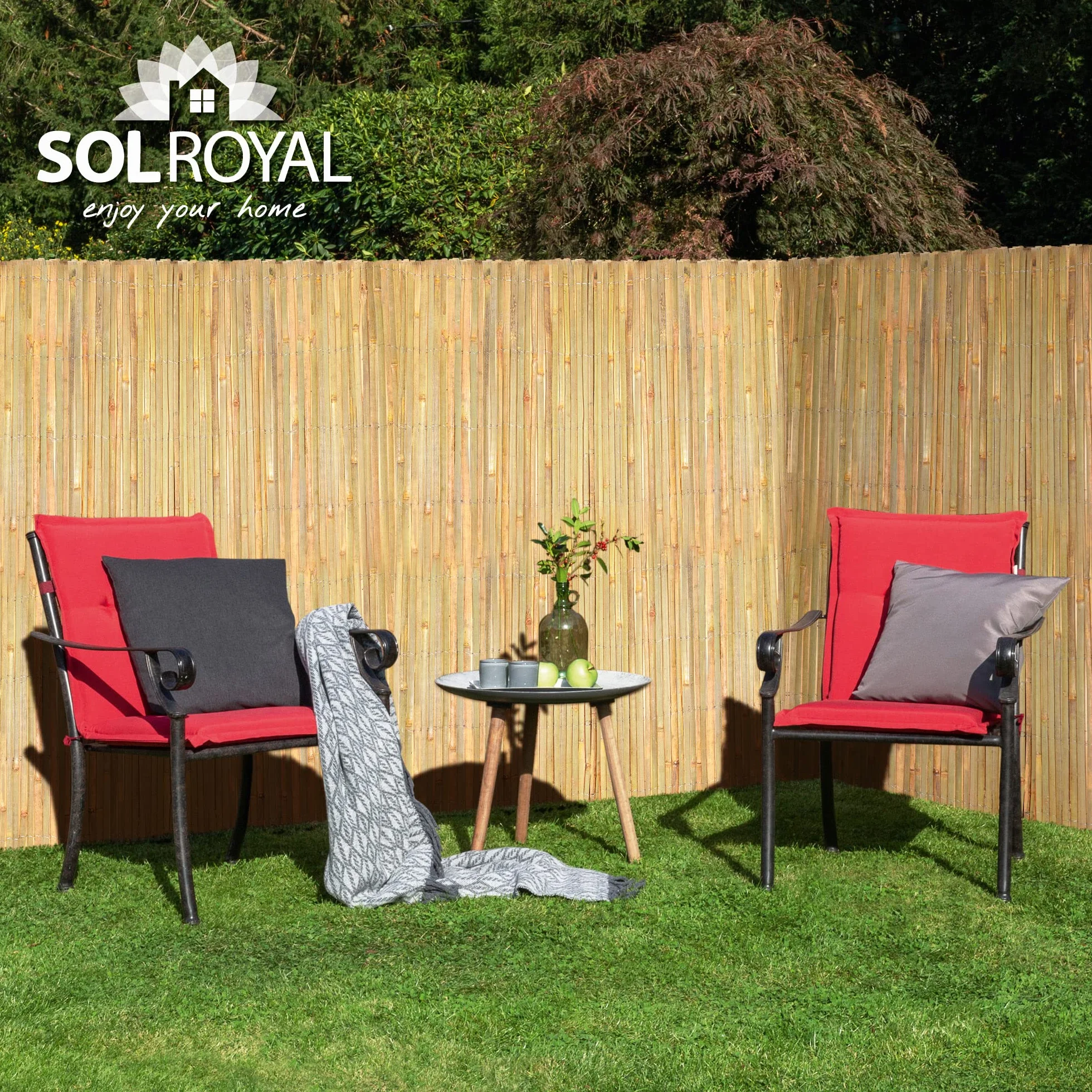 Sol Royal SolVision B89 Canisse Bambou 160x600cm FSC Brise Vue Jardin Protection Regards Vent Soleil