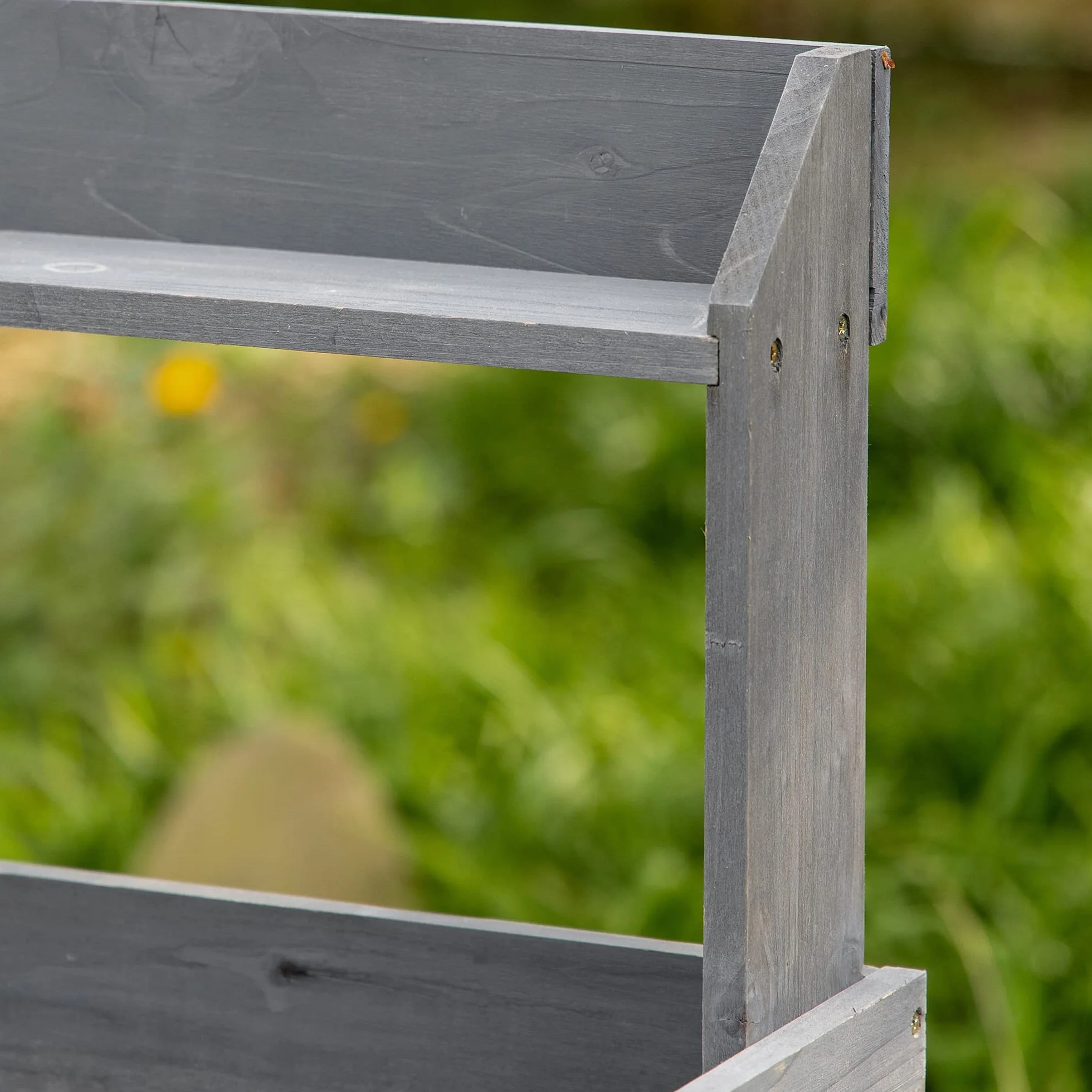 Outsunny Table de rempotage Multi-équipée Jardinage Bois Sapin Gris avec tiroir étagères évier Crochets