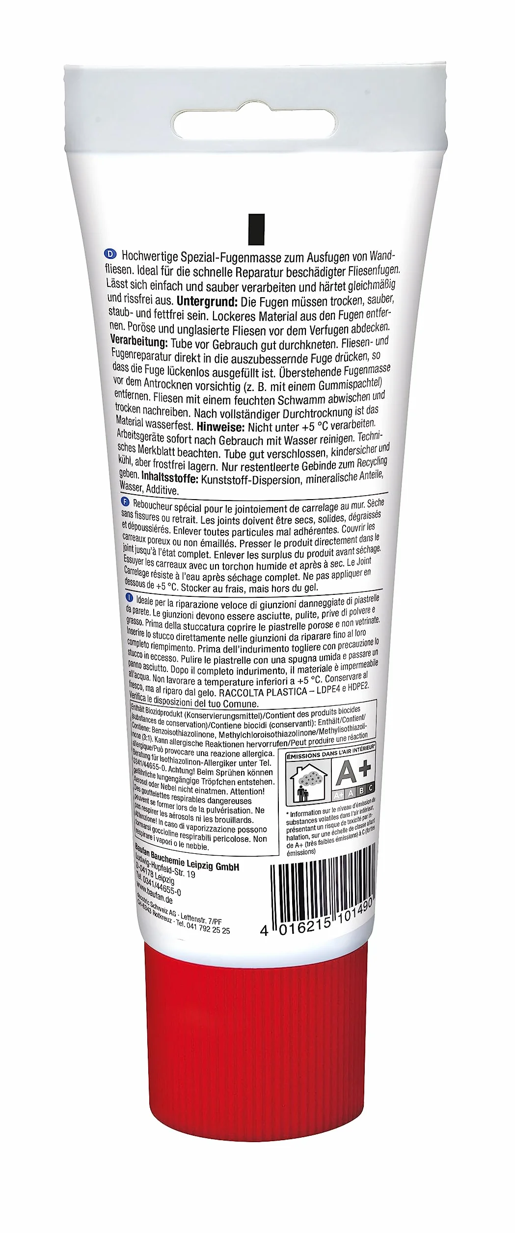 Baufan Réparation des Joints de Carrelage - Blanc I Coulis Étanche pour Carreaux Muraux Cuisine & Salle de Bain I Durcit Sans Fissure I Intérieur