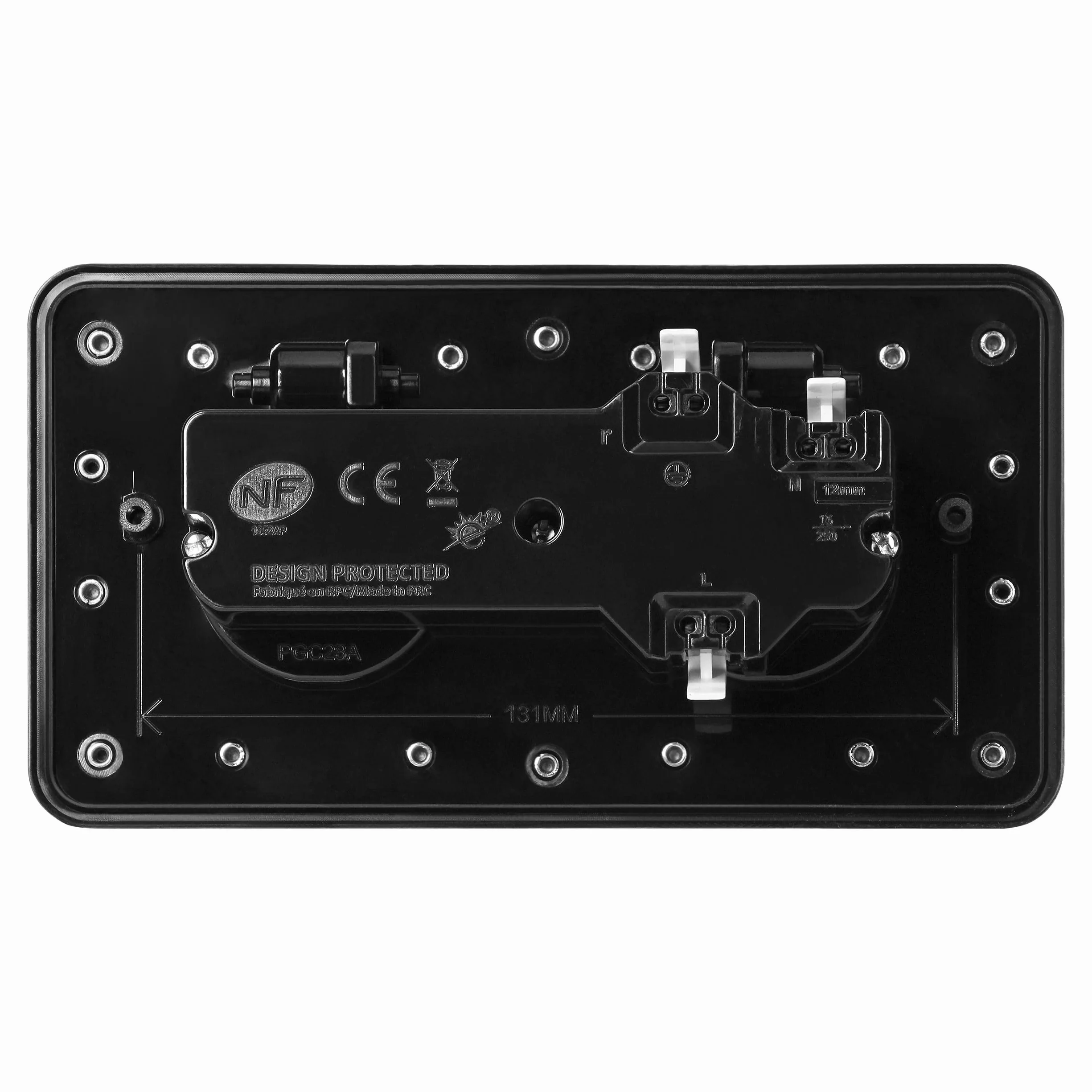 Double Prise Exterieure Etanche IP55 Type E Argent