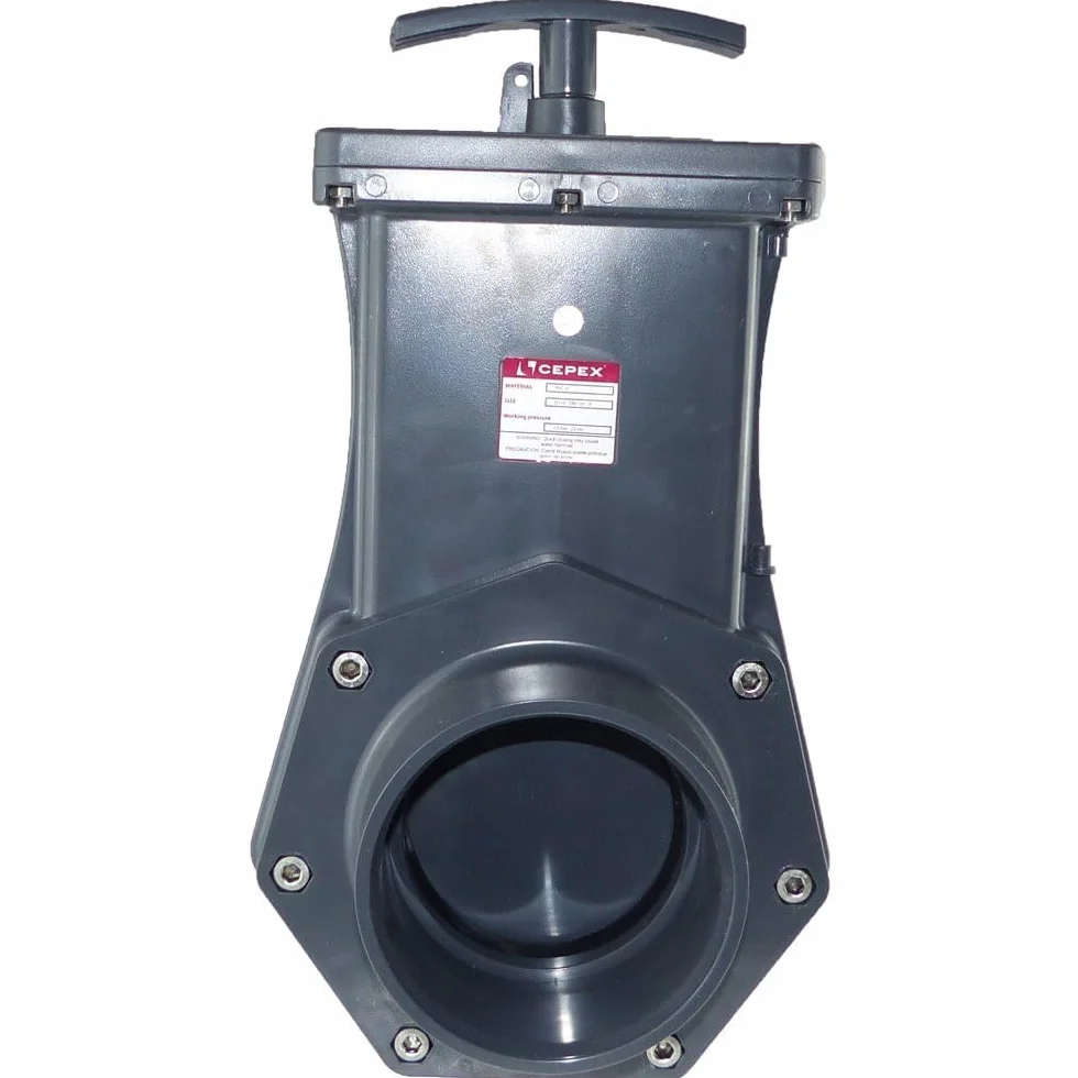 jardiboutique vanne bassin aquatique guillotine PVC Ø110 mm