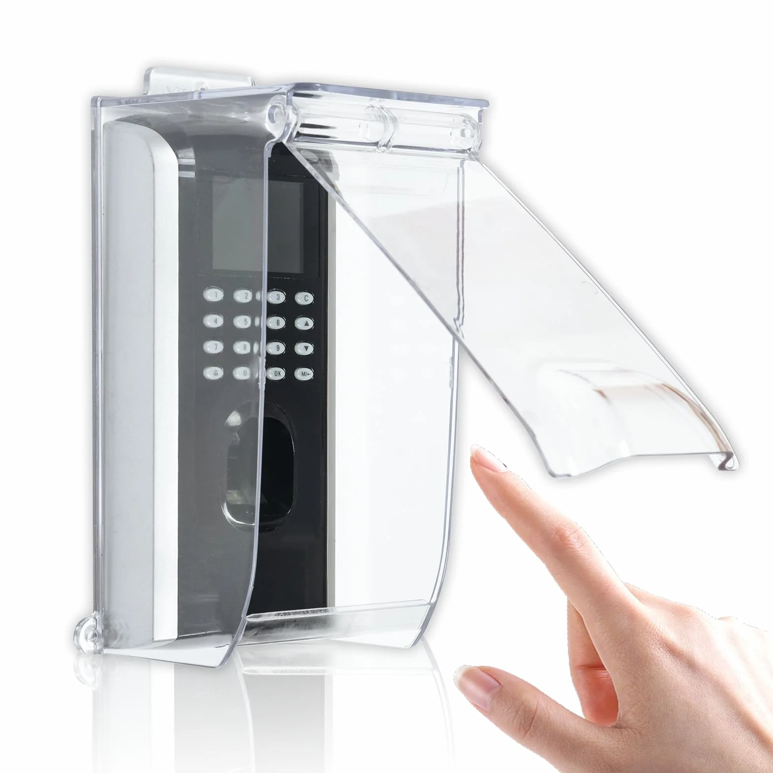 Couvercle à rabat transparent pour sonnette de porte, protection contre la pluie, compatible Ring