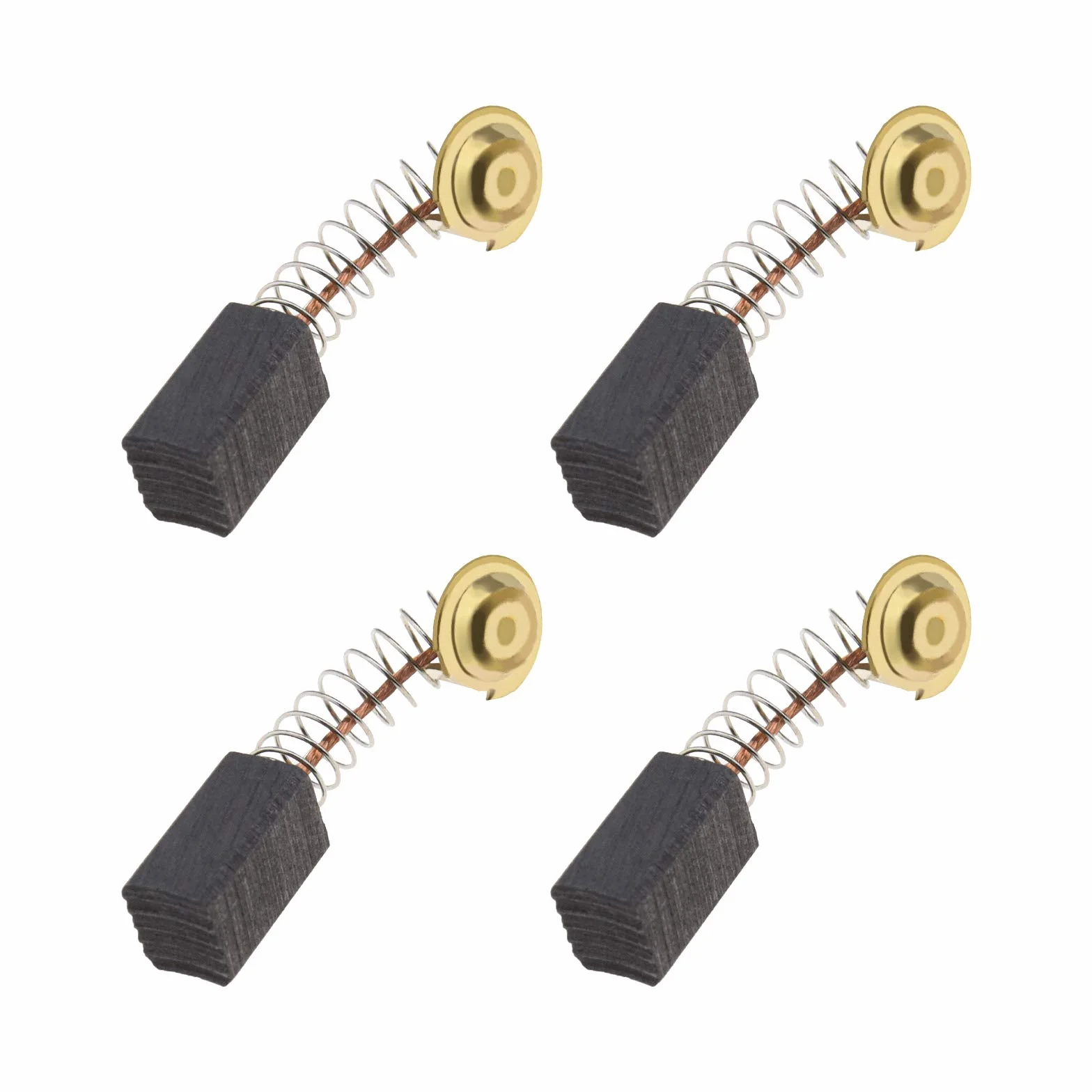 Lot de 2 paires de balais de charbon pour moteur 6,5 x 7,5 x 12 mm compatibles avec marteau perforateur rotatif Guild PDH26G 1000W Mannesmann 12590