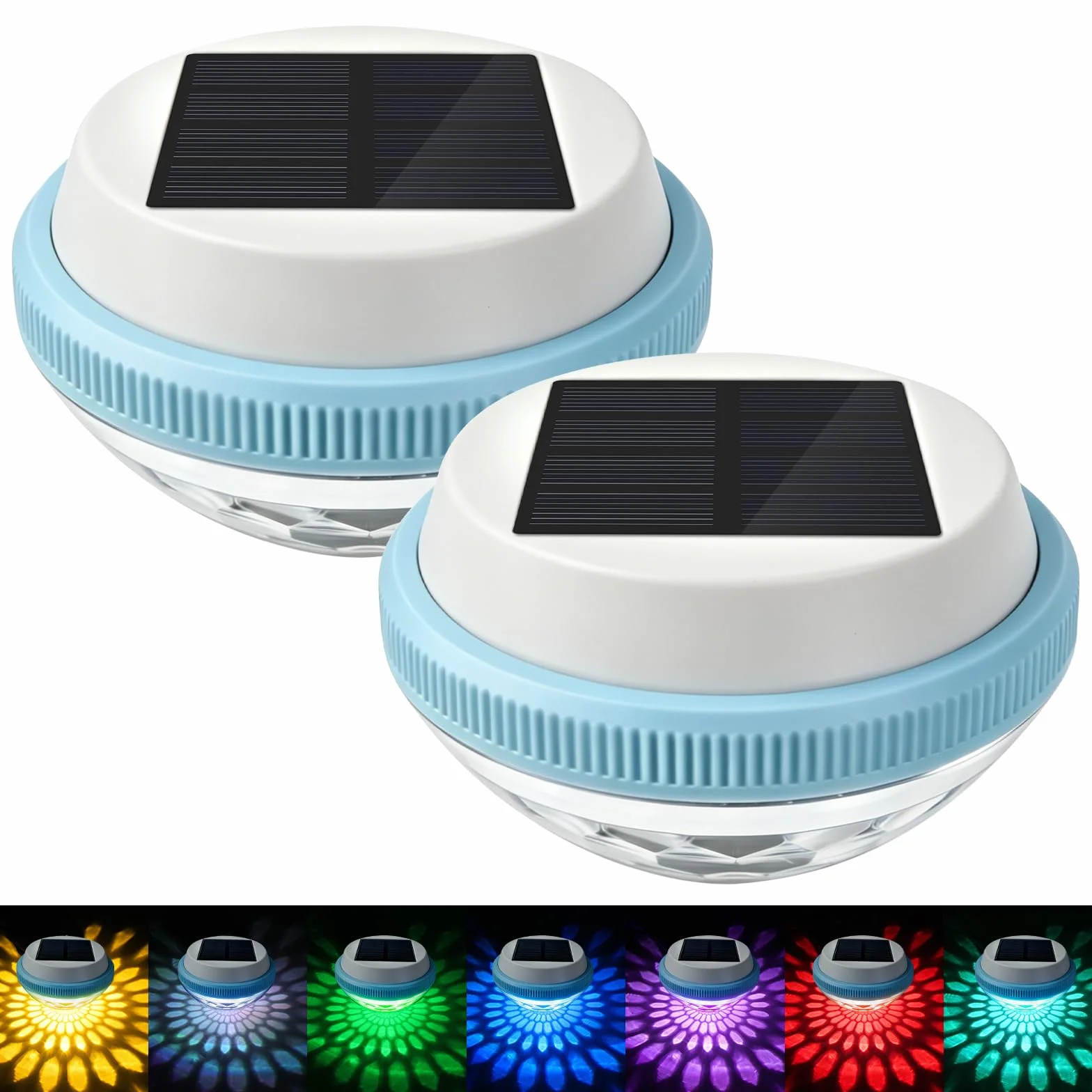 Lampe Flottante Piscine Solaire 7 Couleurs LED Éclairage Piscine Solaire