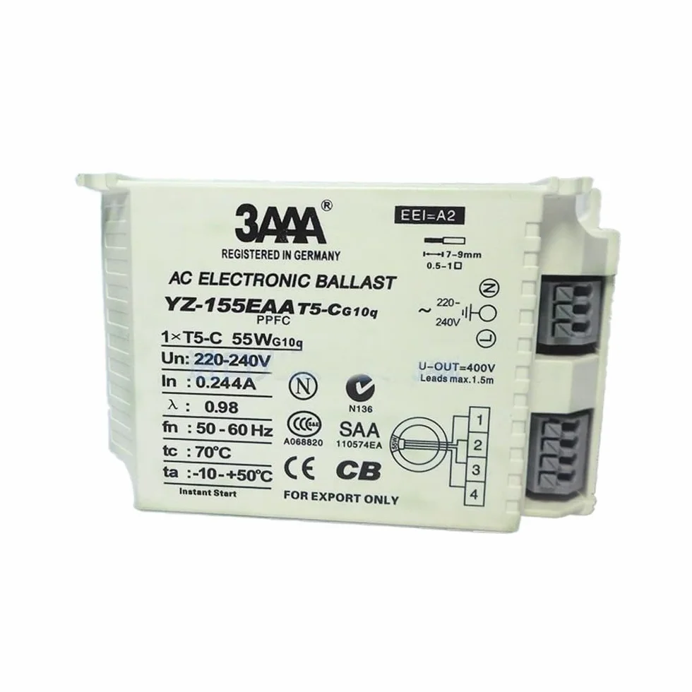 YZ-155EAA T5-C AC 220-240V Lampe Fluorescente 55W Ballast électronique for T5 Adapté for Lampe annulaire Réacteur Standard