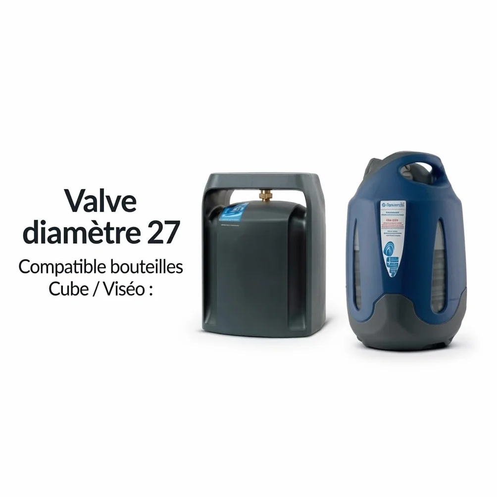 Détendeur Quick-on Ø27mm Butane Propagaz Cube Butagaz Viséo Butagaz