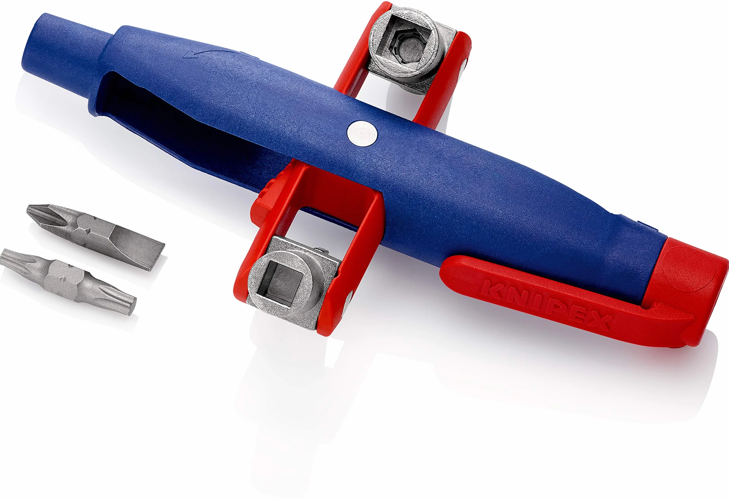 Knipex Clé pour armoires de commande, forme stylo pour toutes les armoires et systèmes de fermeture standard 145 mm, 00 11 07